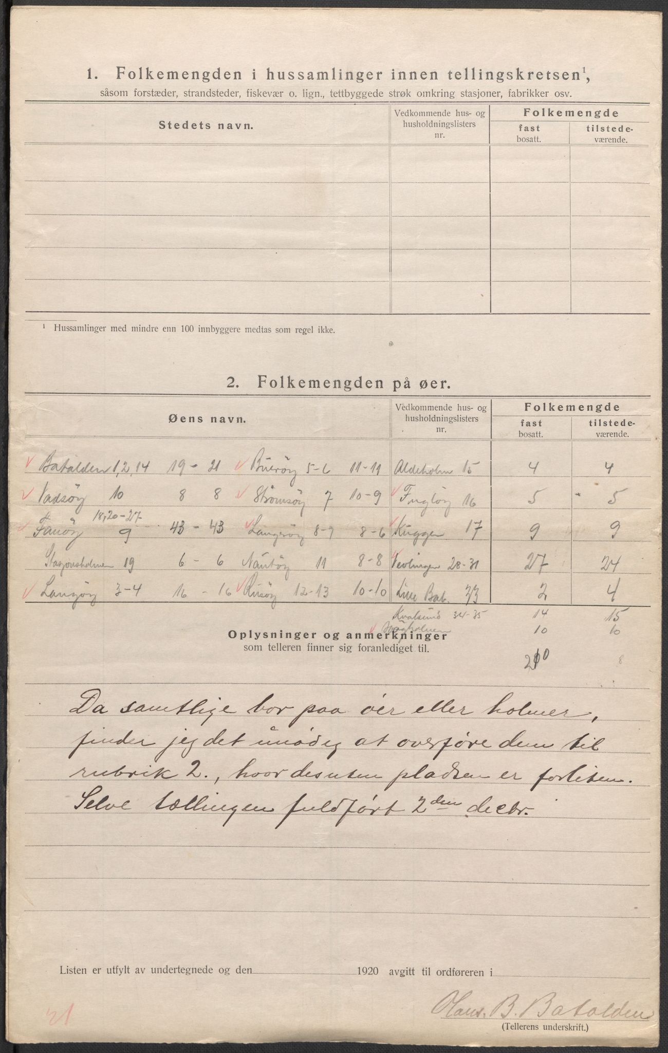 SAB, 1920 census for Kinn, 1920, p. 43