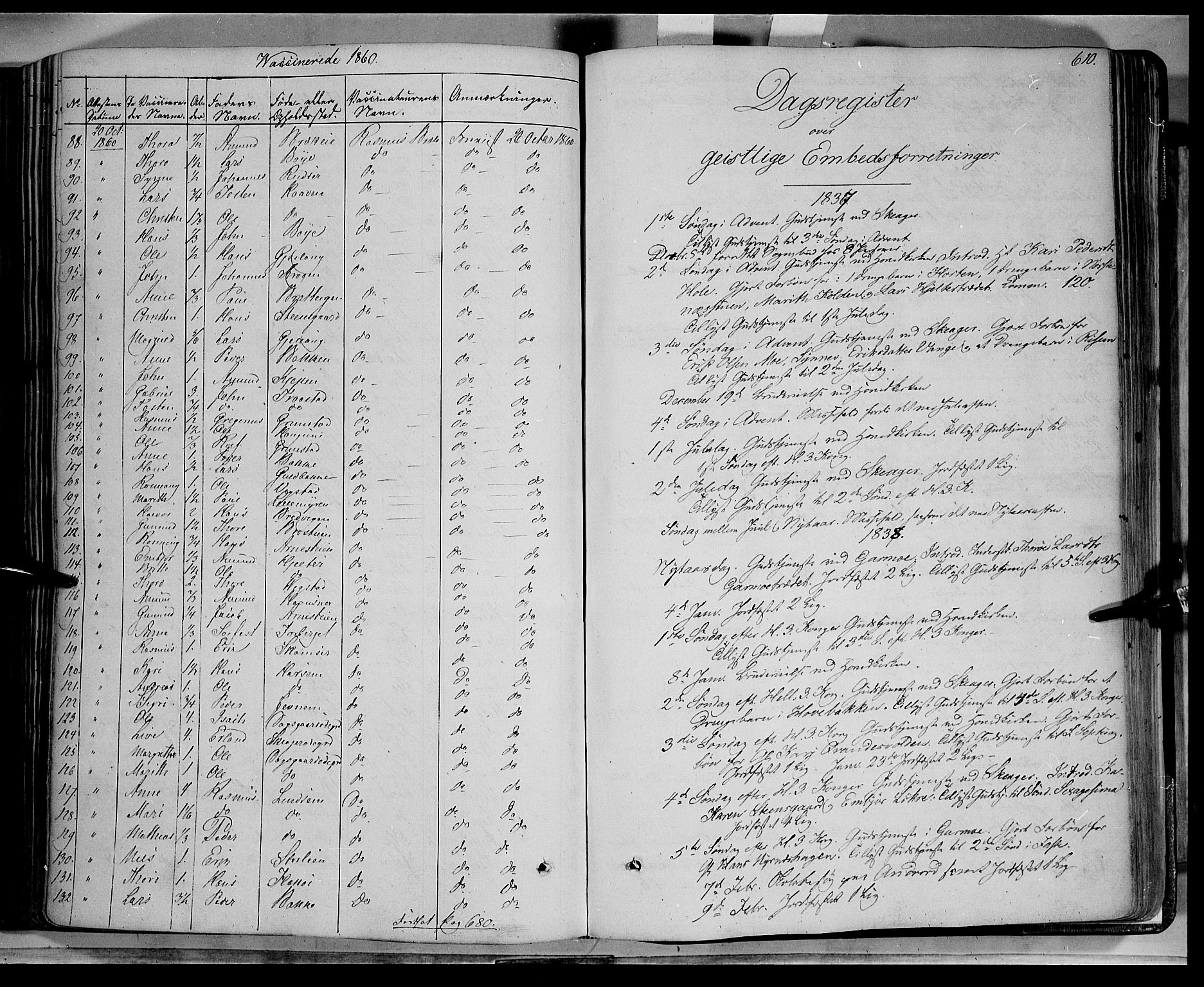 Lom prestekontor, SAH/PREST-070/K/L0006: Parish register (official) no. 6B, 1837-1863, p. 610