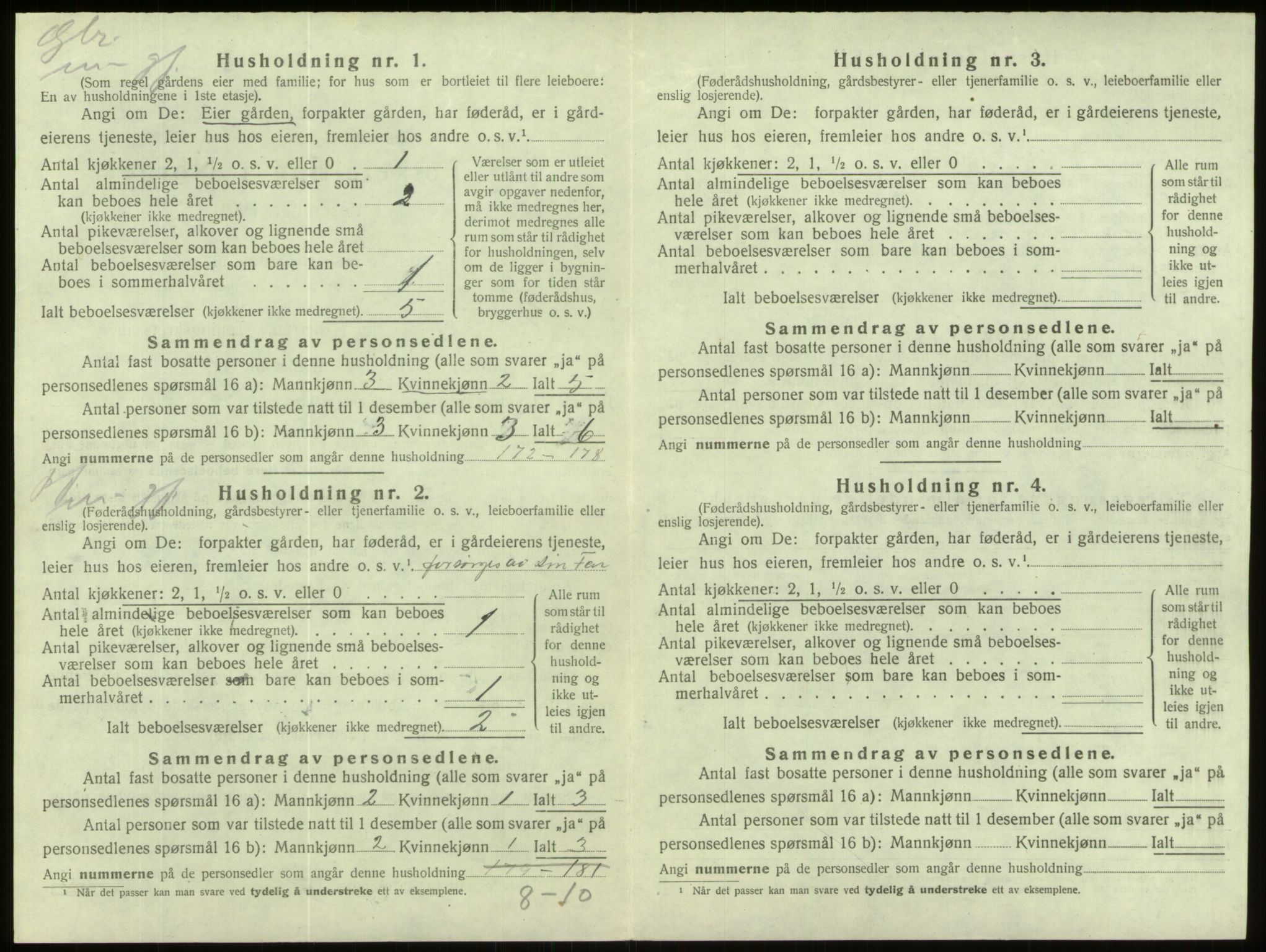 SAB, 1920 census for Davik, 1920, p. 783