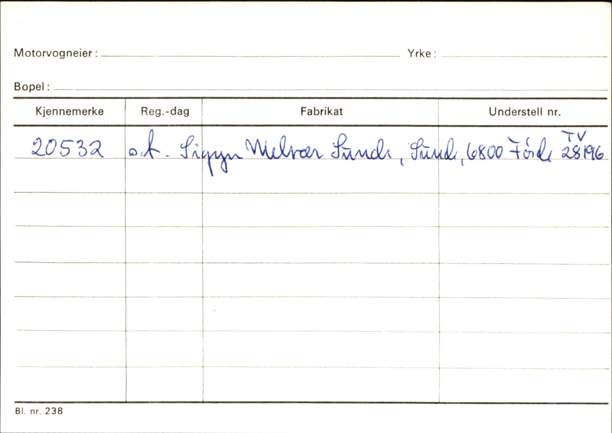 Statens vegvesen, Sogn og Fjordane vegkontor, AV/SAB-A-5301/4/F/L0144: Registerkort Vågsøy A-R, 1945-1975, p. 1287