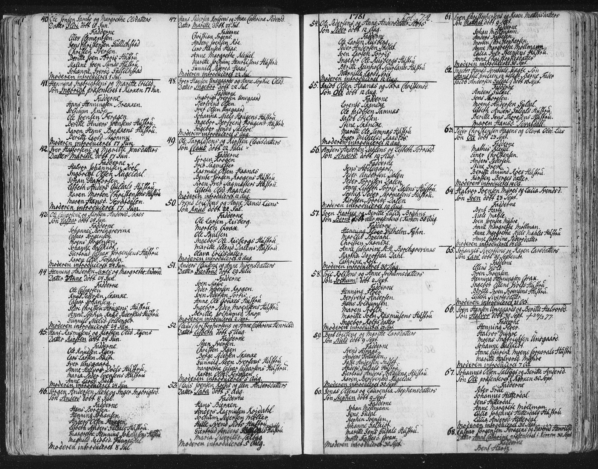 Ministerialprotokoller, klokkerbøker og fødselsregistre - Sør-Trøndelag, SAT/A-1456/681/L0926: Parish register (official) no. 681A04, 1767-1797, p. 74