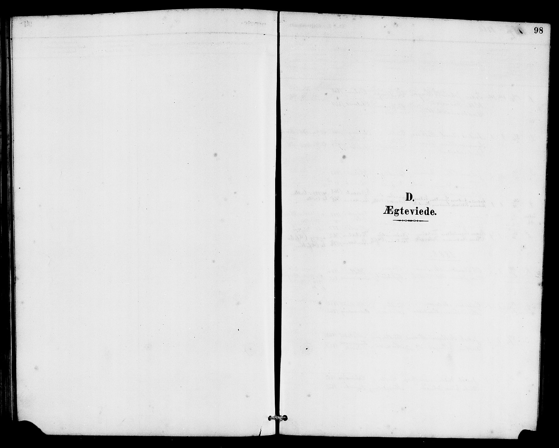 Eid sokneprestembete, SAB/A-82301/H/Hab/Habc/L0002: Parish register (copy) no. C 2, 1887-1906, p. 98