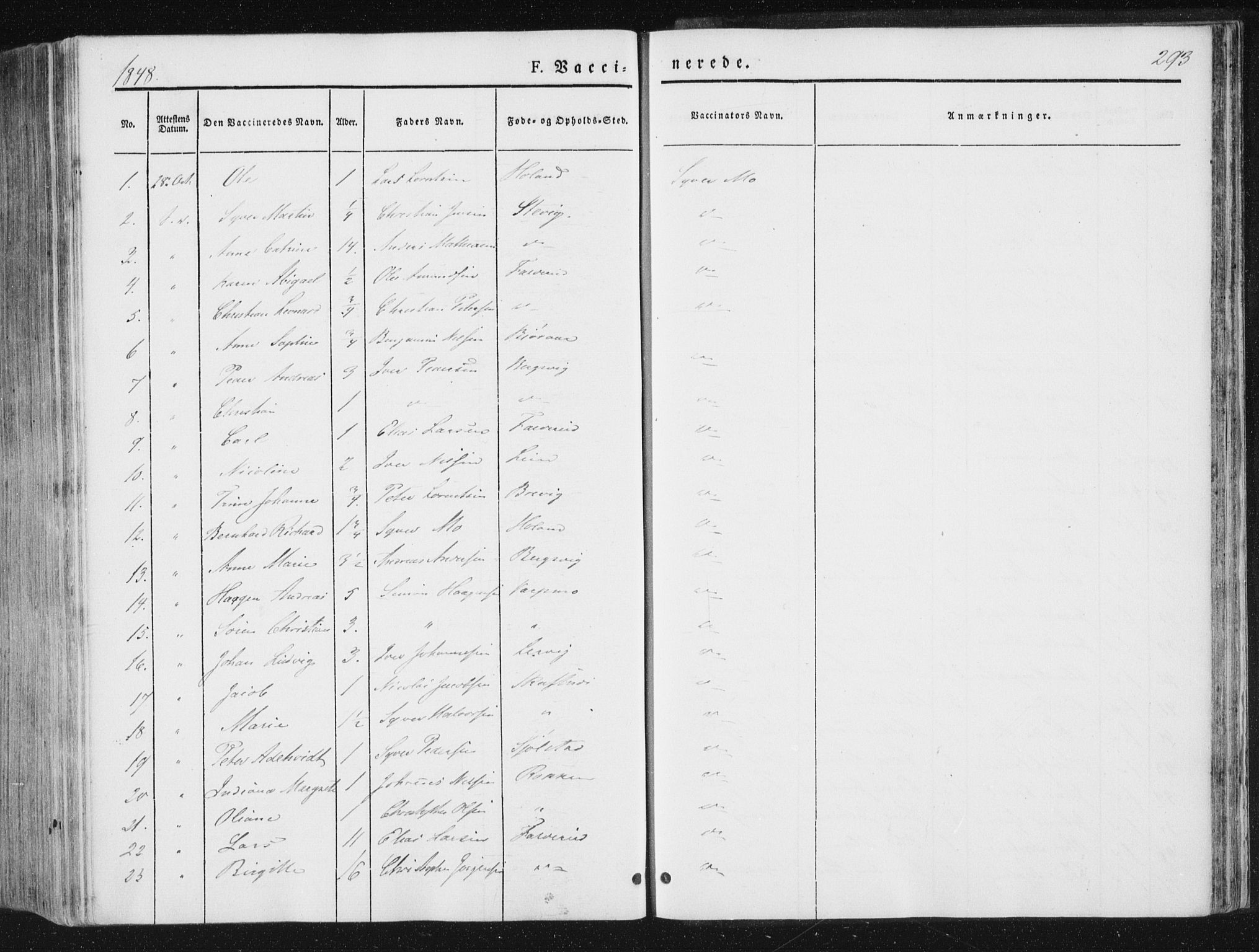 Ministerialprotokoller, klokkerbøker og fødselsregistre - Nord-Trøndelag, AV/SAT-A-1458/780/L0640: Parish register (official) no. 780A05, 1845-1856, p. 293