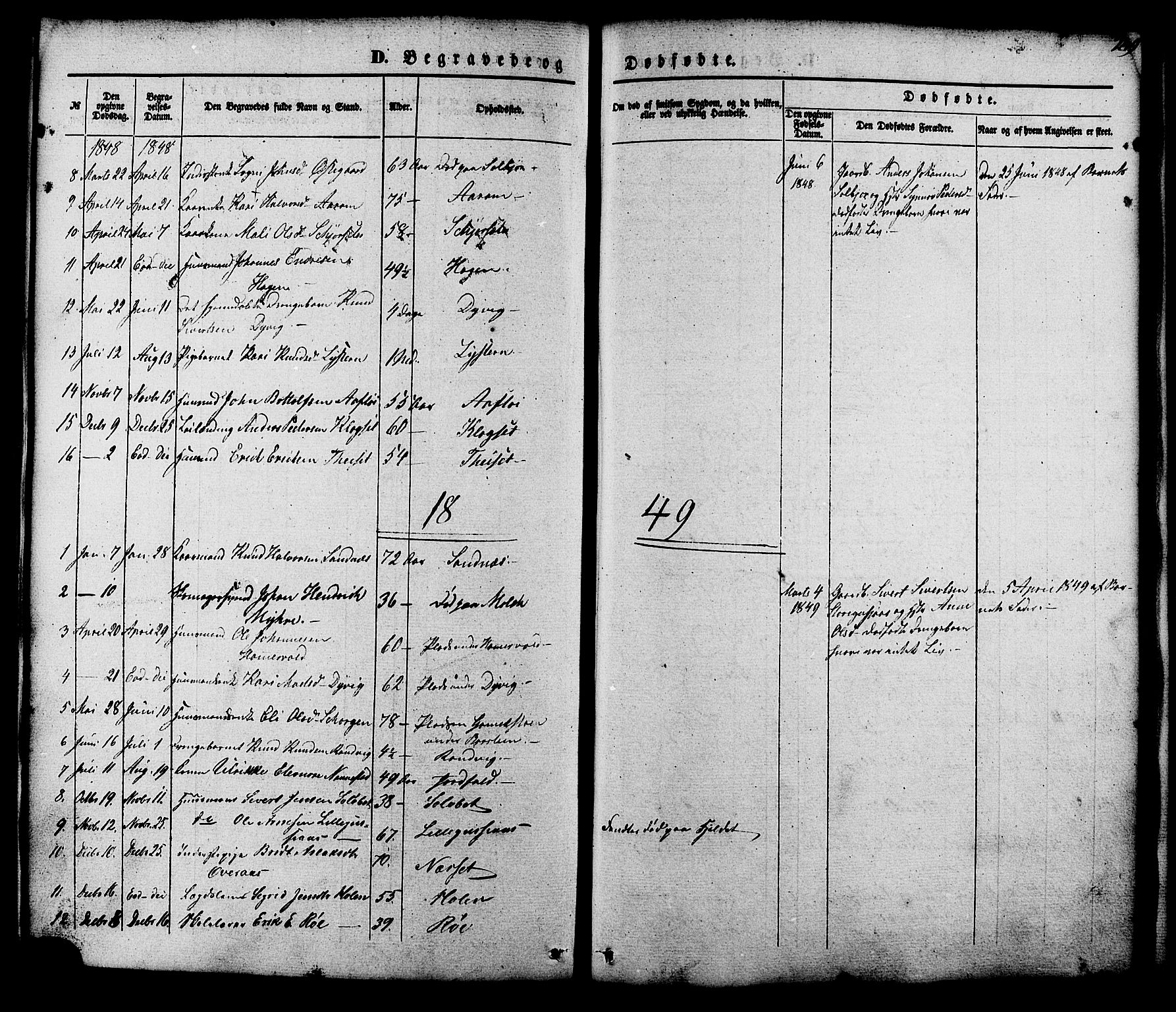 Ministerialprotokoller, klokkerbøker og fødselsregistre - Møre og Romsdal, SAT/A-1454/551/L0625: Parish register (official) no. 551A05, 1846-1879, p. 249