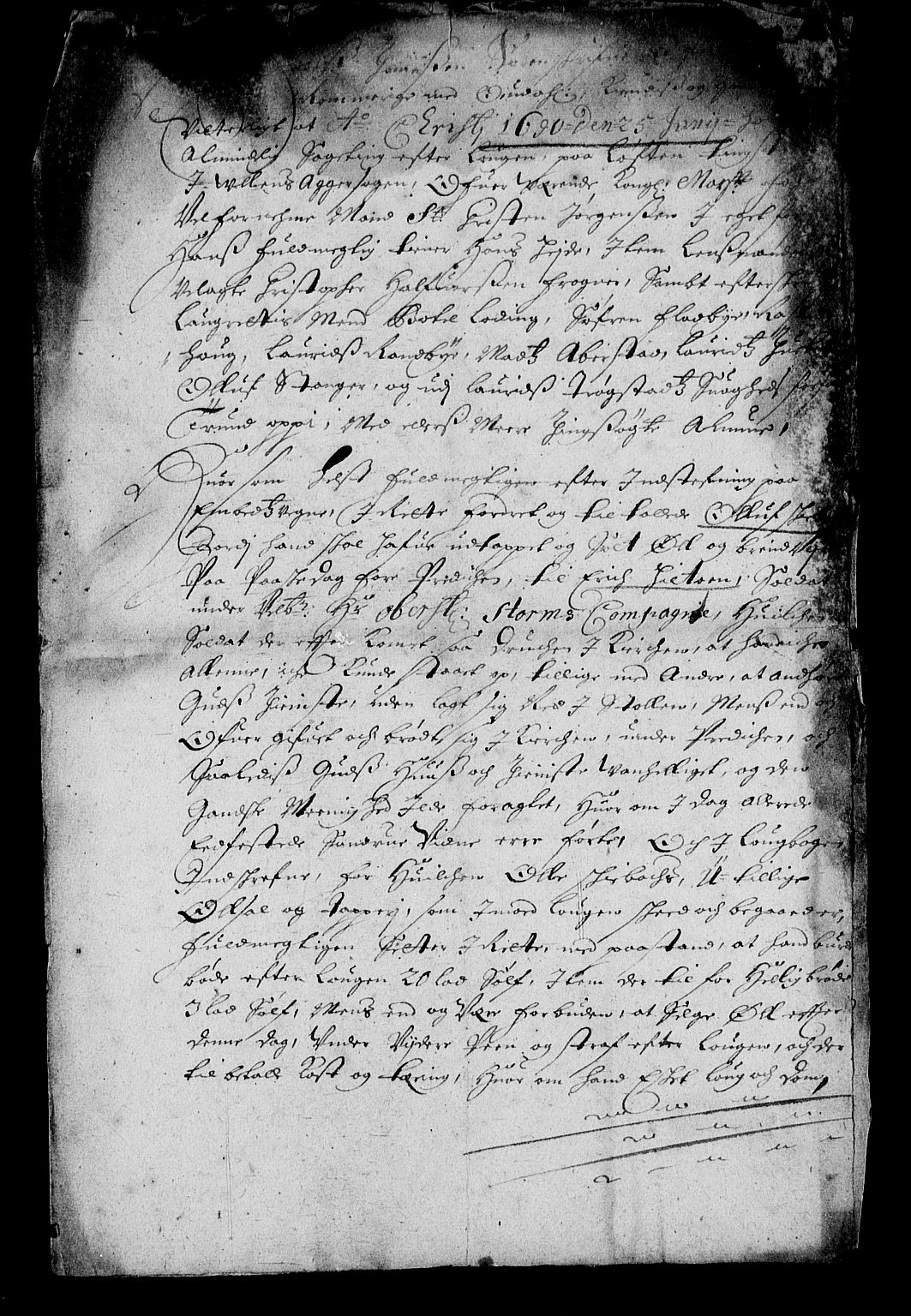 Stattholderembetet 1572-1771, AV/RA-EA-2870/Af/L0004: Avskrifter av vedlegg til originale supplikker, nummerert i samsvar med supplikkbøkene, 1691-1694, p. 16