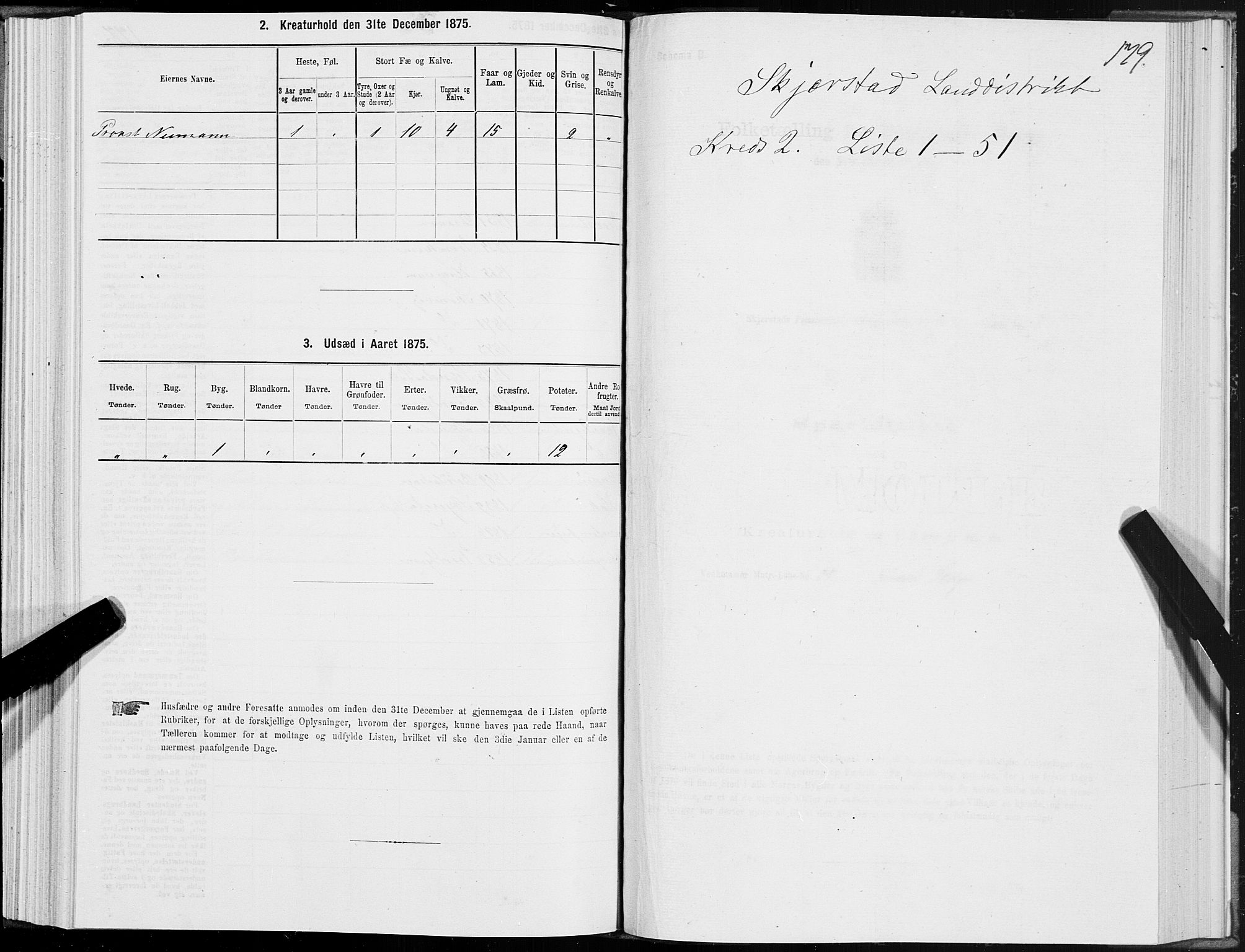 SAT, 1875 census for 1842P Skjerstad, 1875, p. 1179