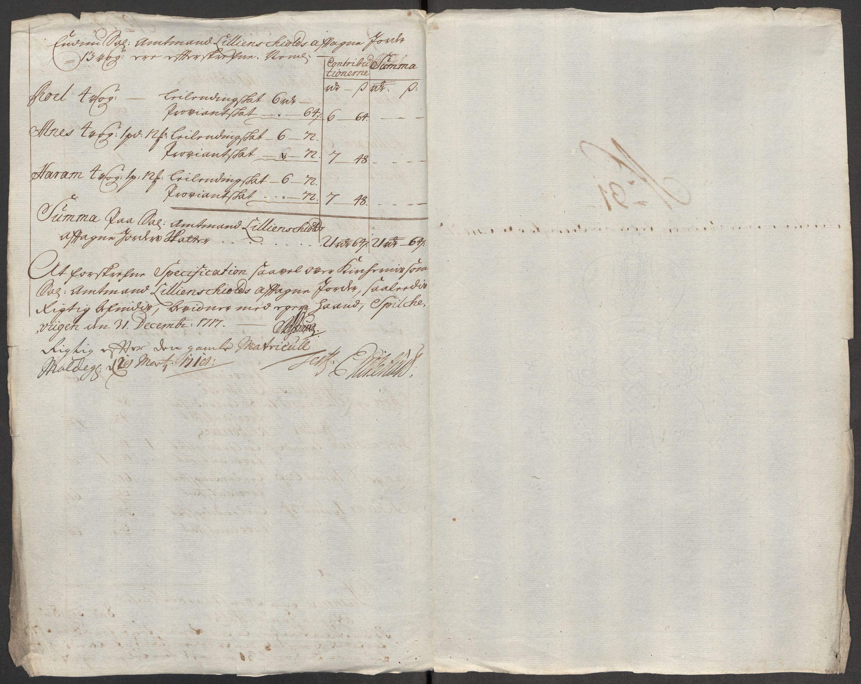 Rentekammeret inntil 1814, Reviderte regnskaper, Fogderegnskap, AV/RA-EA-4092/R54/L3569: Fogderegnskap Sunnmøre, 1717, p. 232