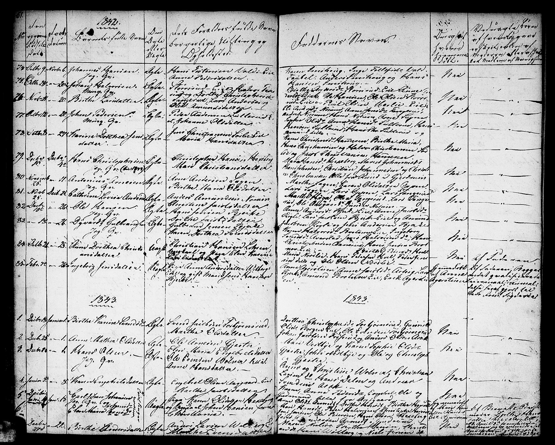 Sørum prestekontor Kirkebøker, SAO/A-10303/F/Fa/L0004: Parish register (official) no. I 4, 1829-1845, p. 61