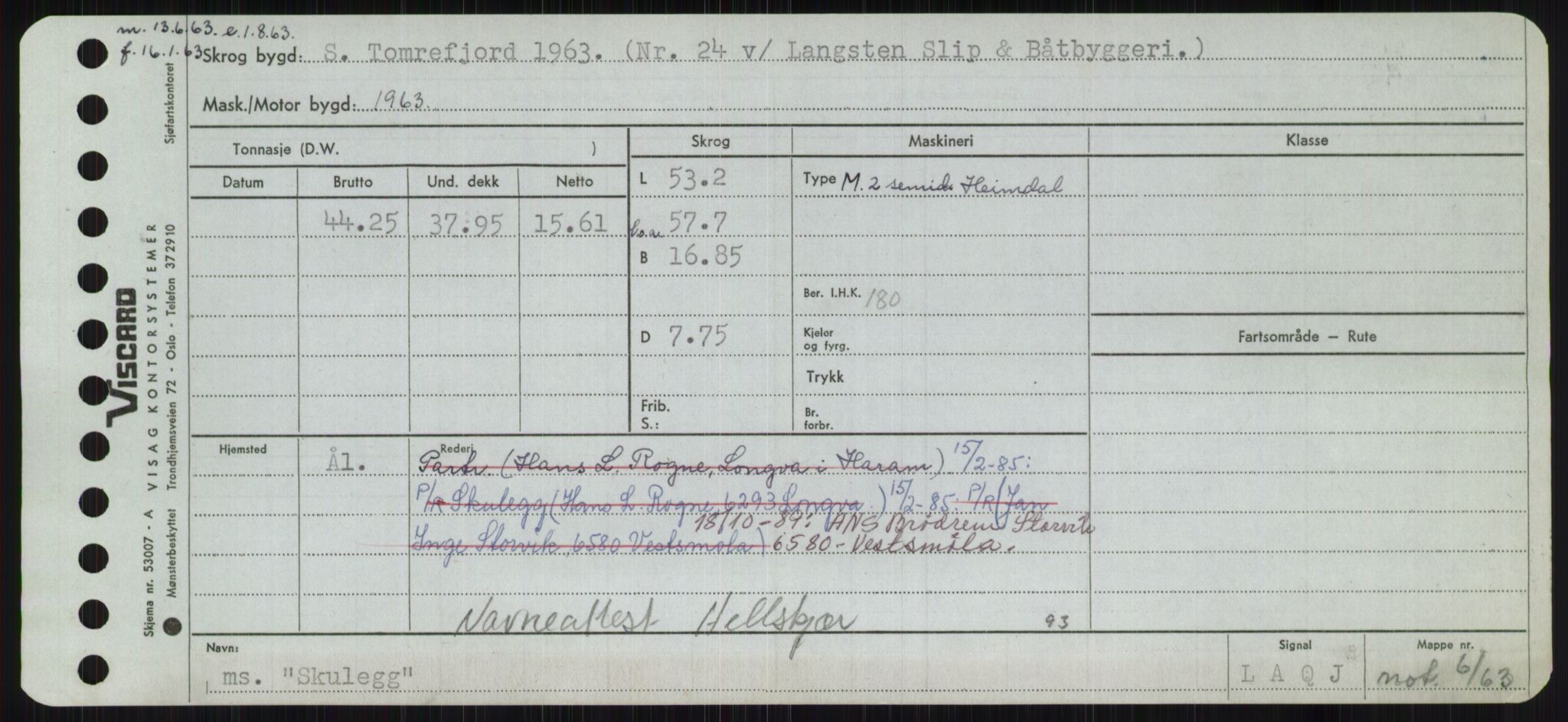 Sjøfartsdirektoratet med forløpere, Skipsmålingen, AV/RA-S-1627/H/Ha/L0005/0002: Fartøy, S-Sven / Fartøy, Skjo-Sven, p. 63