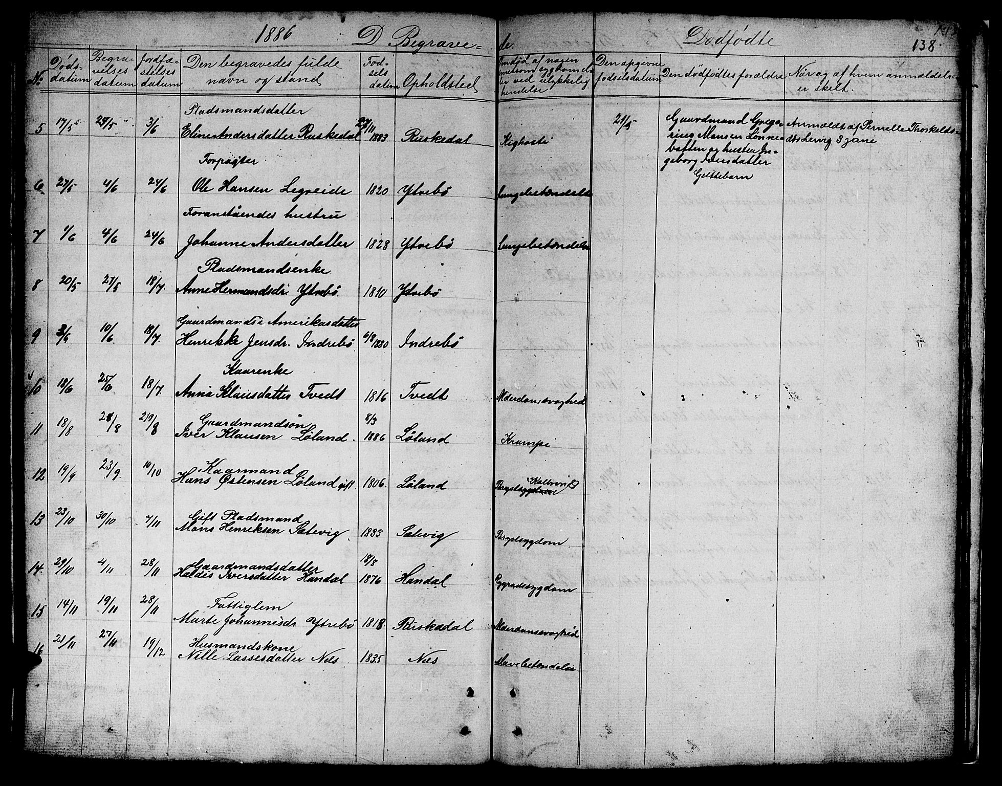Hyllestad sokneprestembete, SAB/A-80401: Parish register (copy) no. B 1, 1854-1889, p. 138