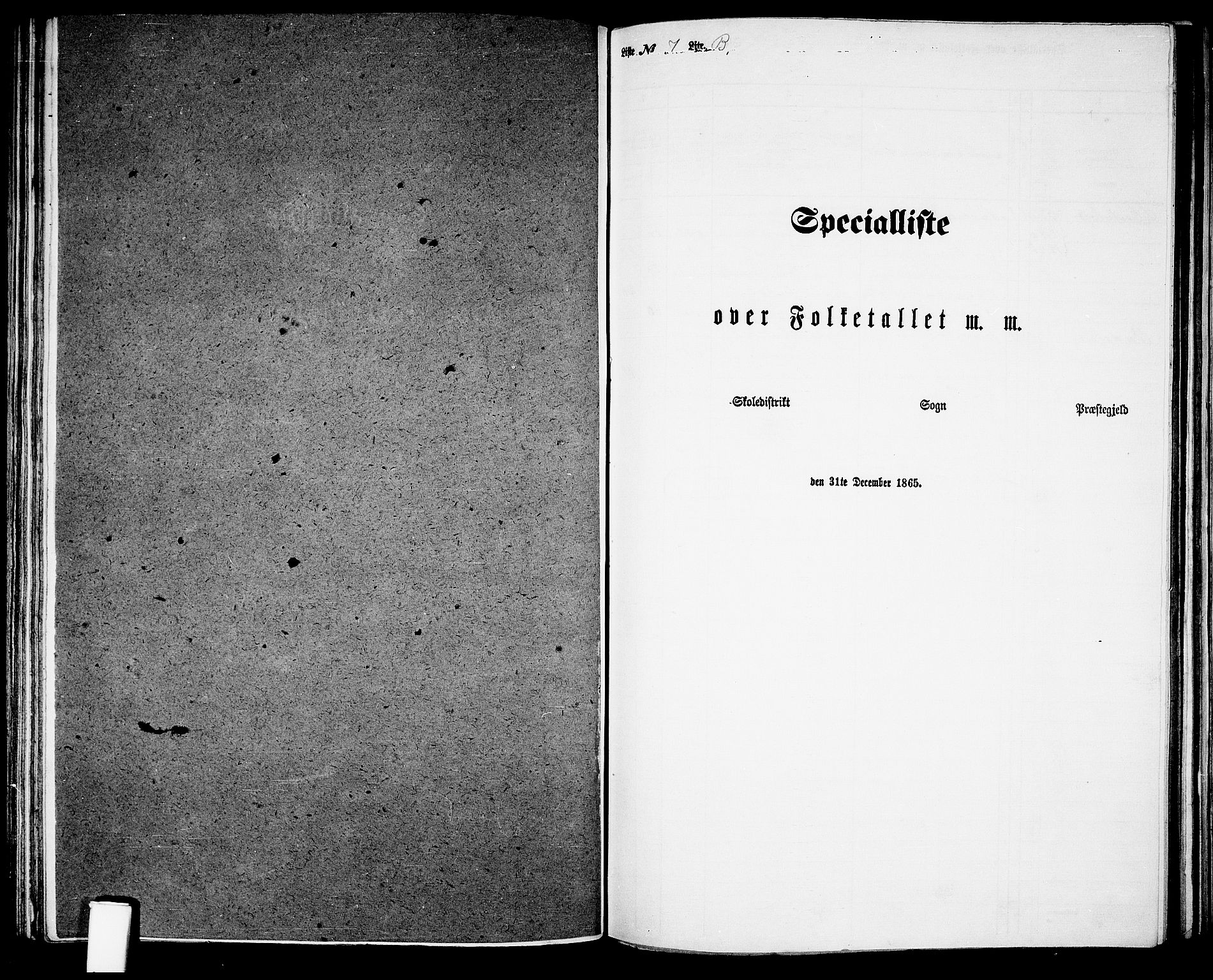 RA, 1865 census for Gjerstad, 1865, p. 118