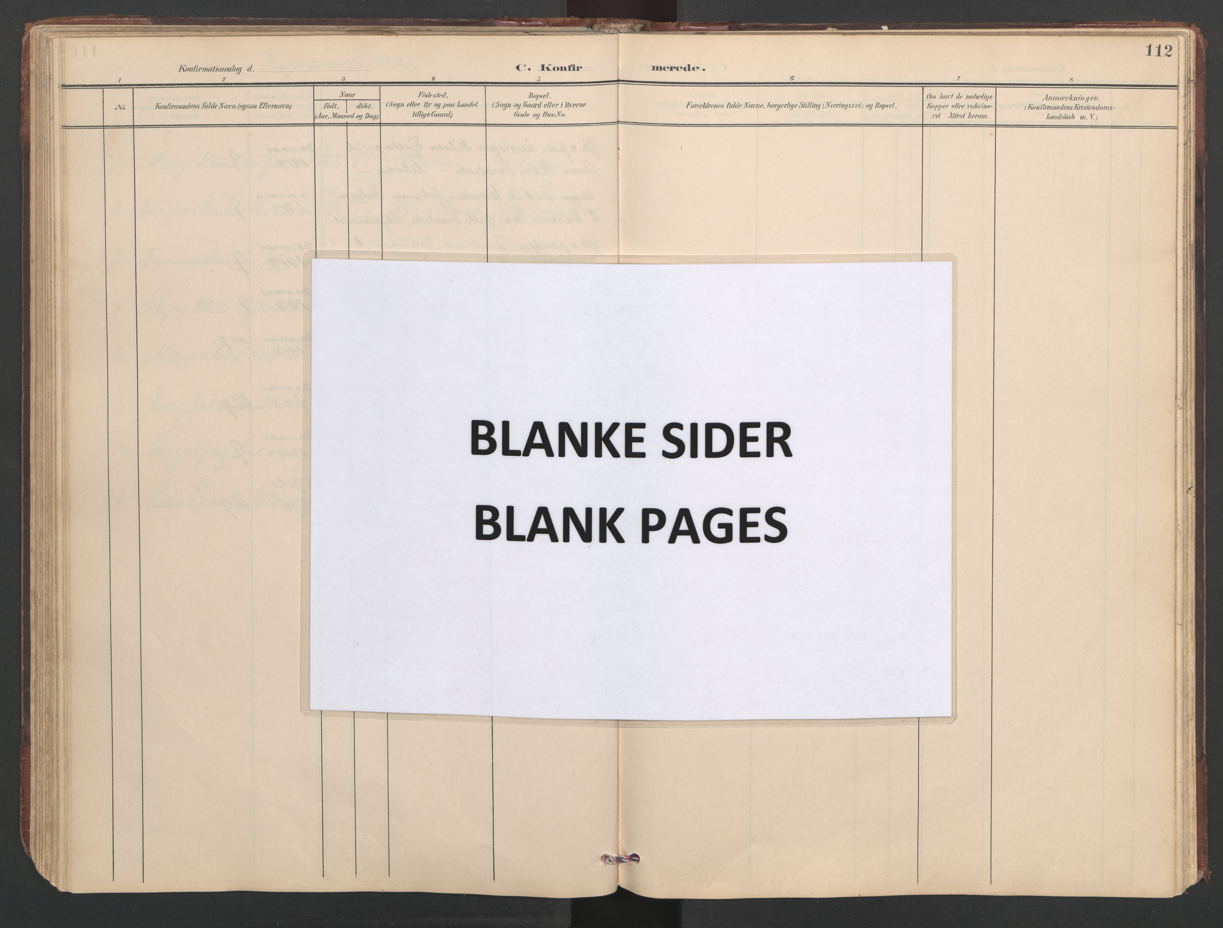 Ministerialprotokoller, klokkerbøker og fødselsregistre - Sør-Trøndelag, SAT/A-1456/638/L0571: Parish register (copy) no. 638C03, 1901-1930, p. 112