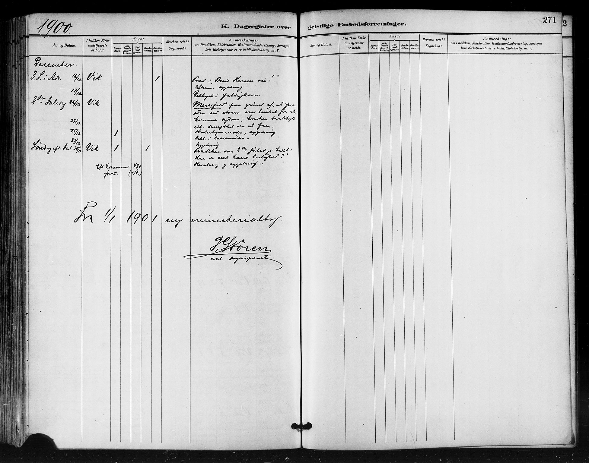 Ministerialprotokoller, klokkerbøker og fødselsregistre - Nordland, AV/SAT-A-1459/812/L0178: Parish register (official) no. 812A07, 1886-1900, p. 271