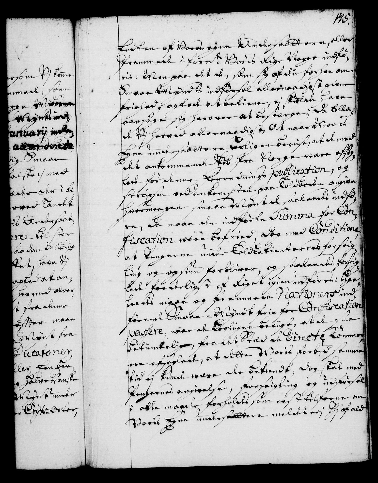 Rentekammeret, Kammerkanselliet, RA/EA-3111/G/Gg/Gga/L0001: Norsk ekspedisjonsprotokoll med register (merket RK 53.1), 1720-1723, p. 175