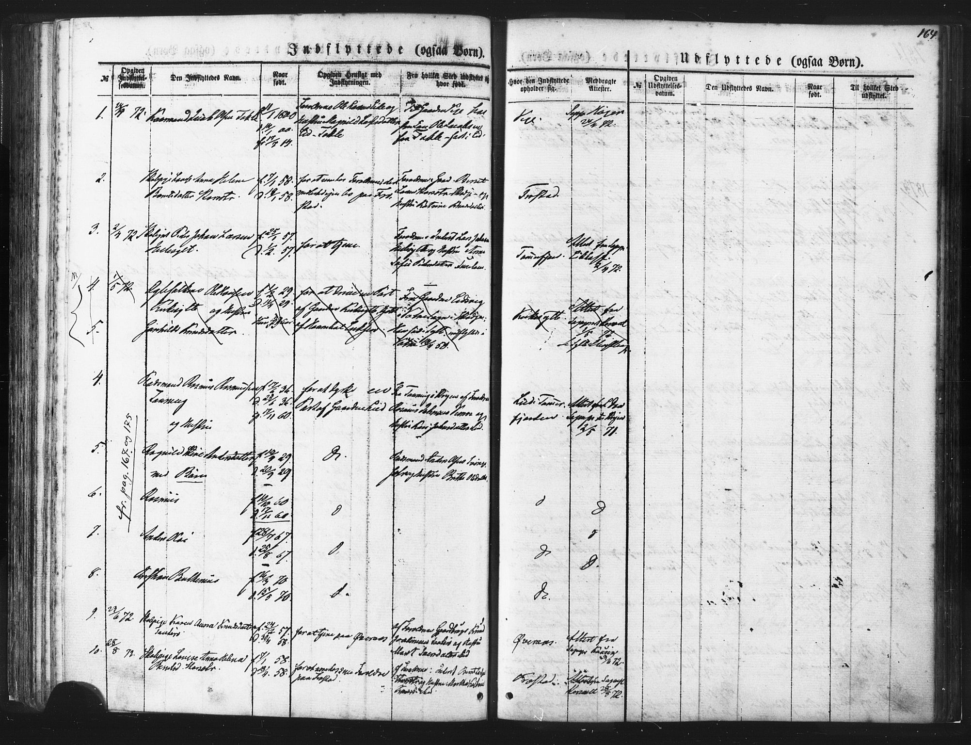 Ministerialprotokoller, klokkerbøker og fødselsregistre - Møre og Romsdal, AV/SAT-A-1454/539/L0530: Parish register (official) no. 539A03, 1872-1886, p. 164