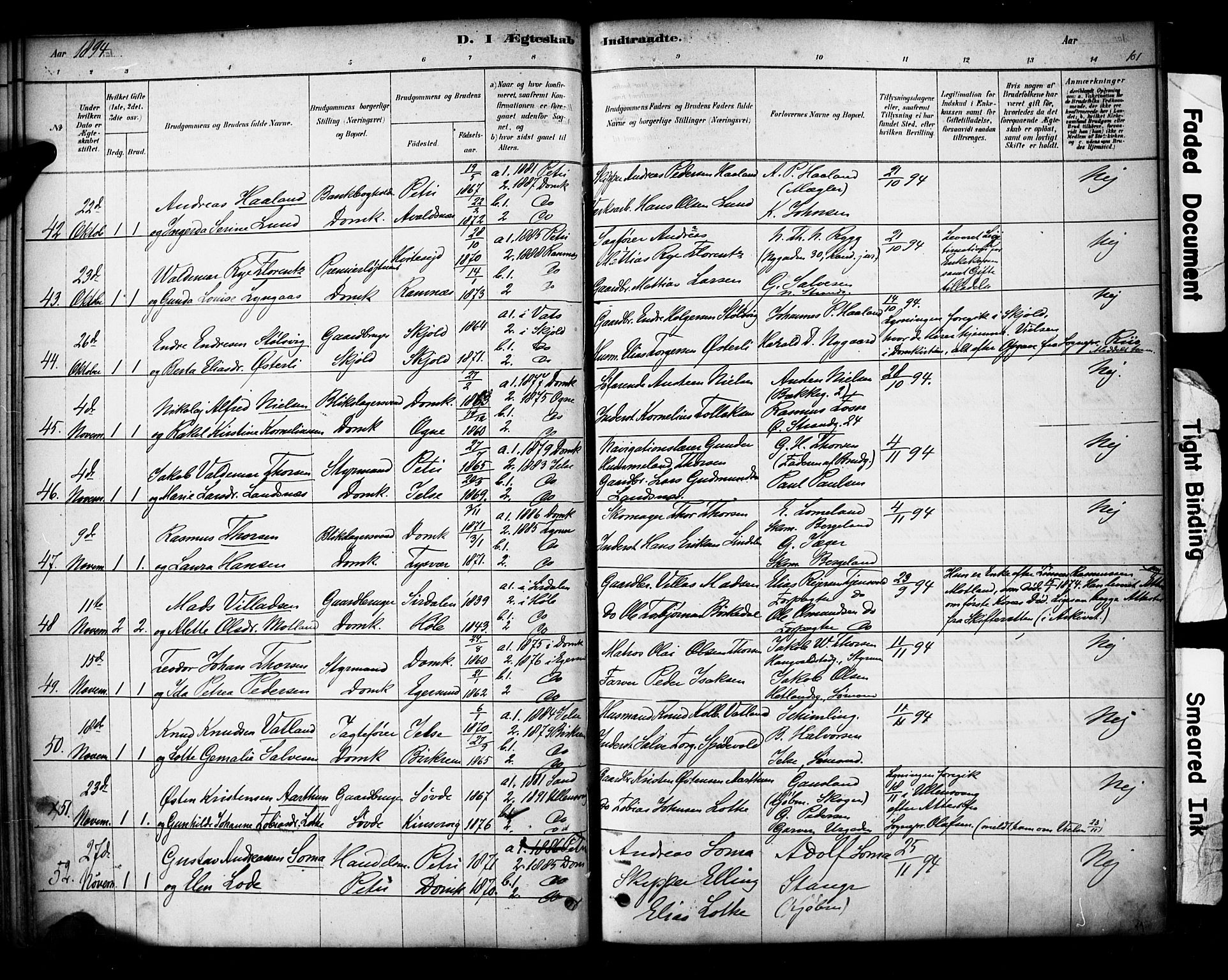 Domkirken sokneprestkontor, AV/SAST-A-101812/001/30/30BA/L0029: Parish register (official) no. A 28, 1878-1904, p. 101