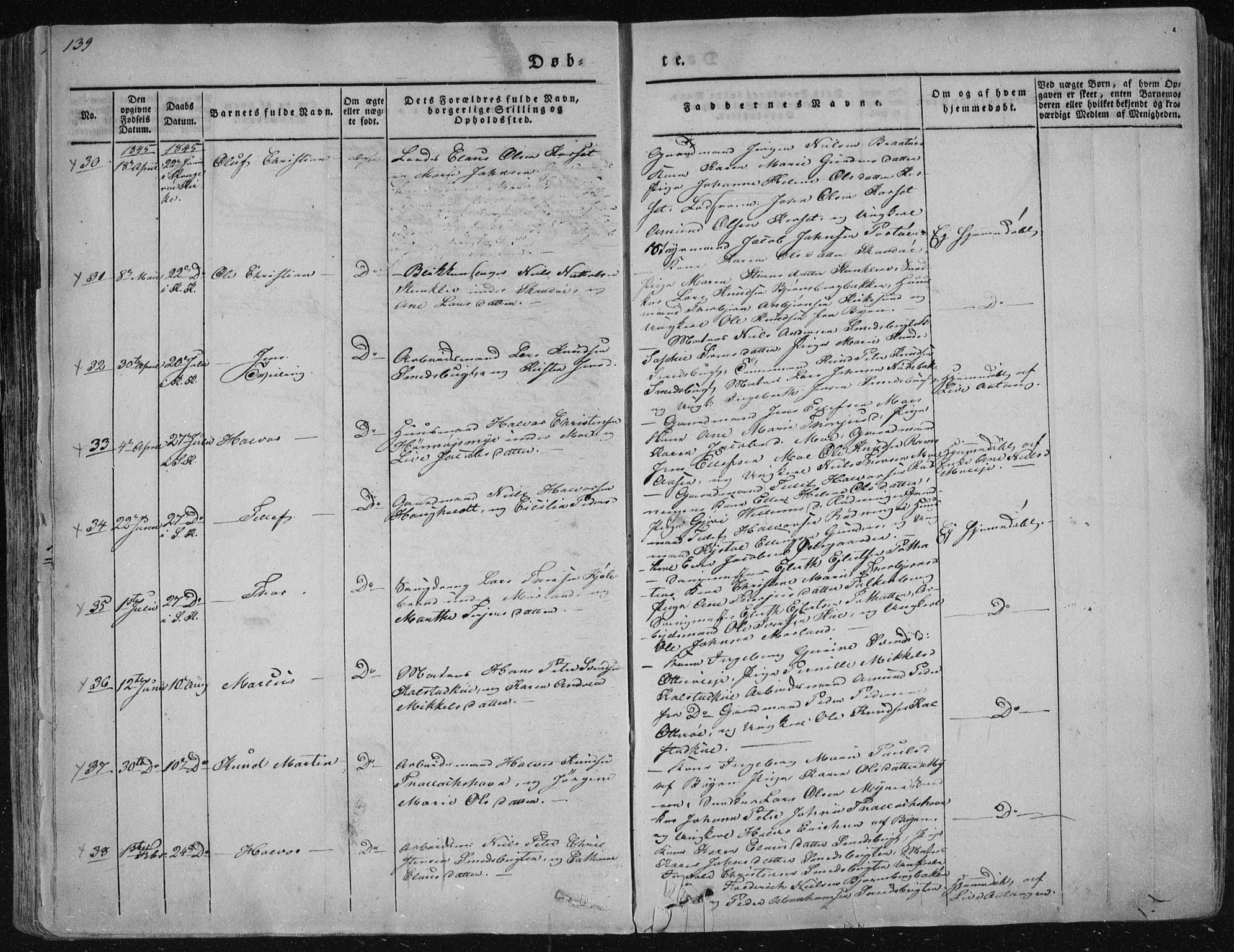 Sannidal kirkebøker, AV/SAKO-A-296/F/Fa/L0006: Parish register (official) no. 6, 1831-1847, p. 139