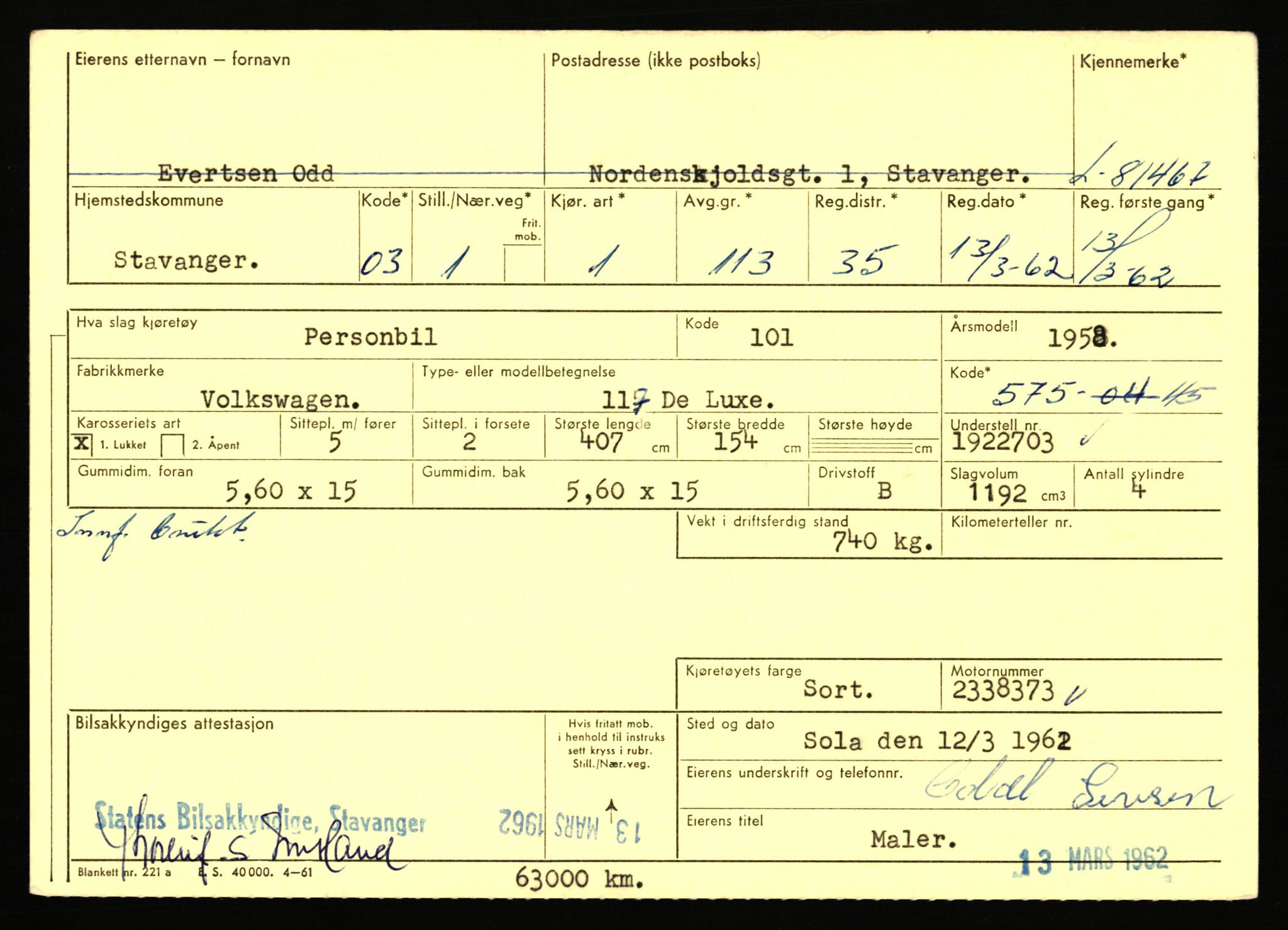 Stavanger trafikkstasjon, AV/SAST-A-101942/0/F/L0071: L-80500 - L-82199, 1930-1971, p. 1671