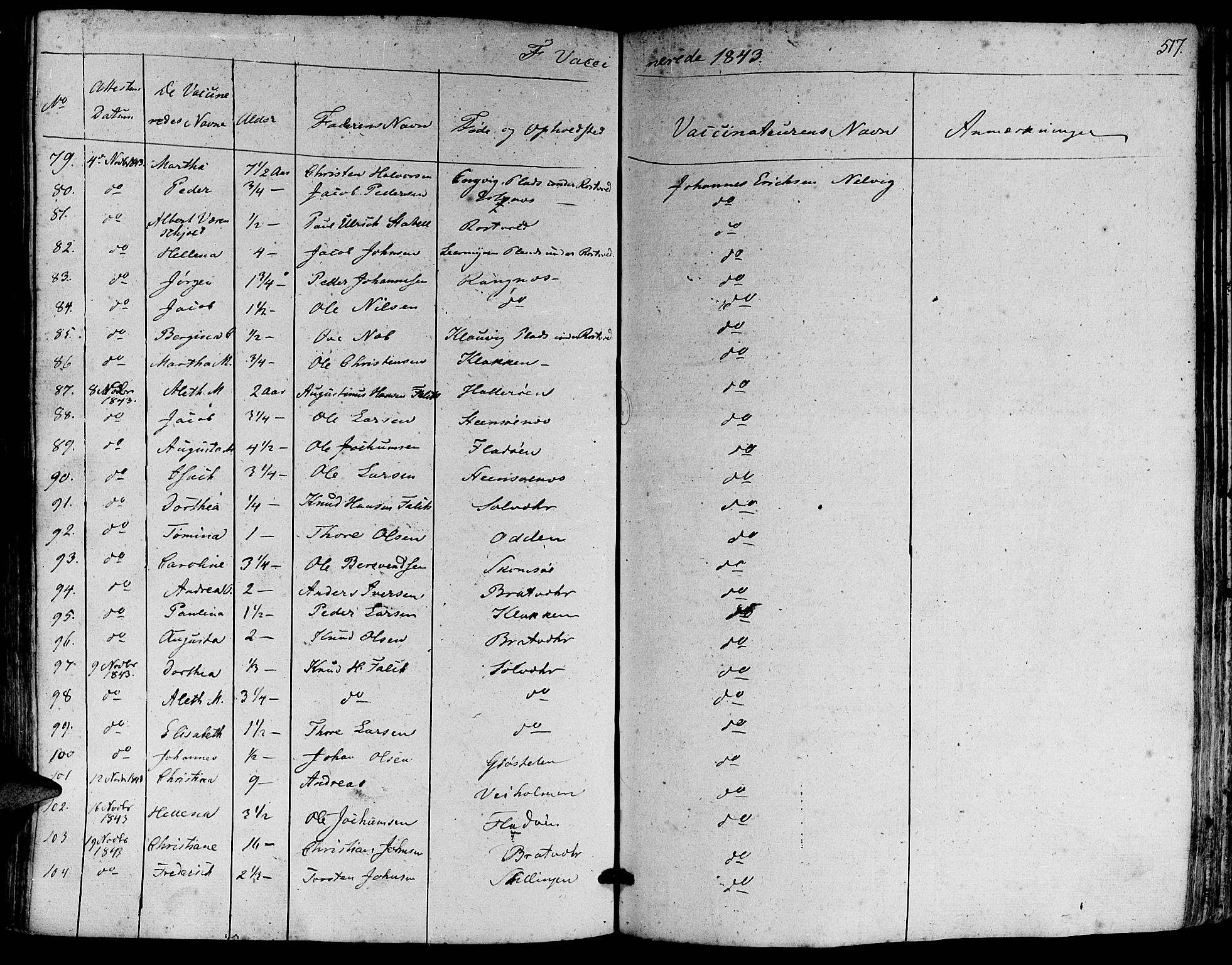 Ministerialprotokoller, klokkerbøker og fødselsregistre - Møre og Romsdal, AV/SAT-A-1454/581/L0936: Parish register (official) no. 581A04, 1836-1852, p. 517