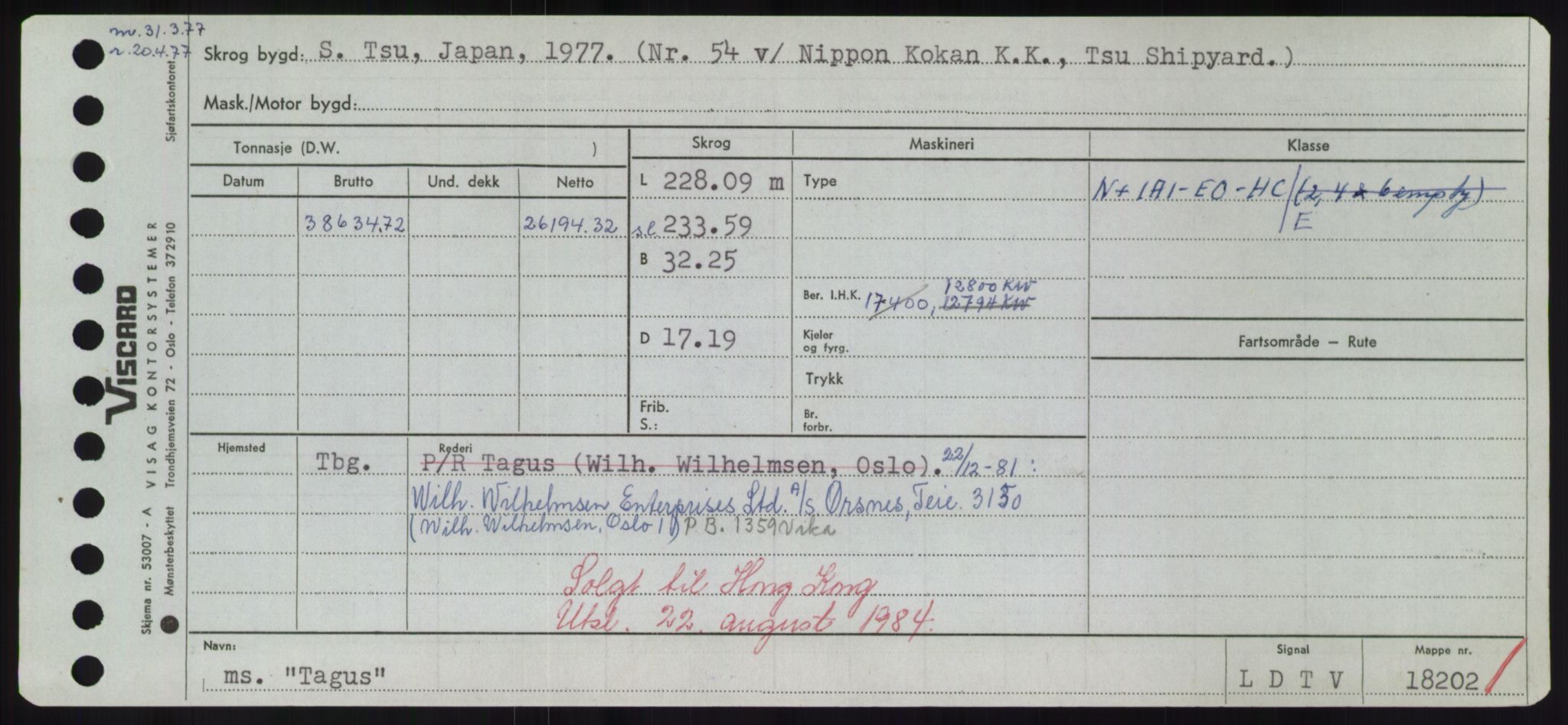 Sjøfartsdirektoratet med forløpere, Skipsmålingen, RA/S-1627/H/Hd/L0038: Fartøy, T-Th, p. 55