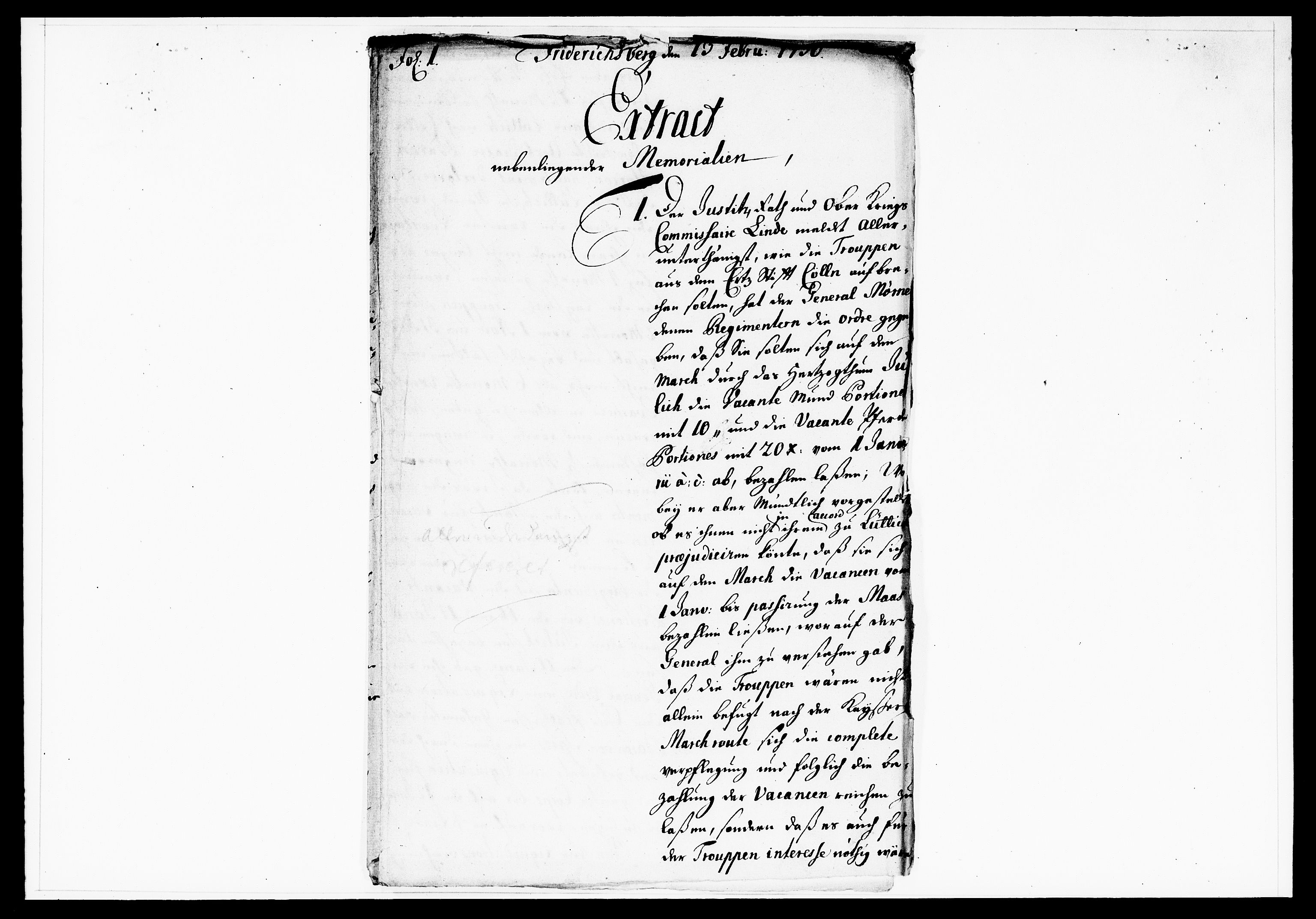 Krigskollegiet, Krigskancelliet, DRA/A-0006/-/1130-1137: Refererede sager, 1736, p. 38