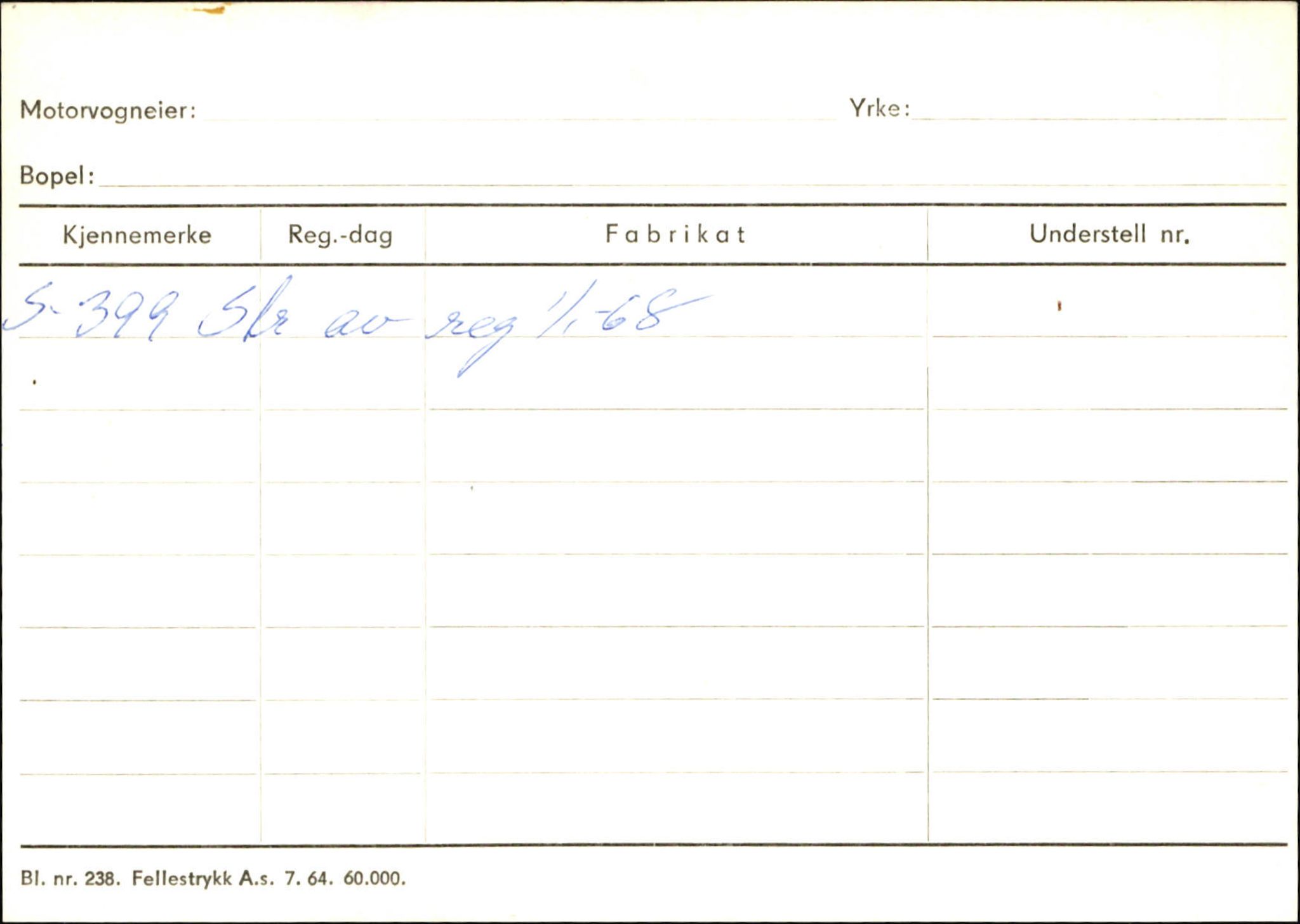 Statens vegvesen, Sogn og Fjordane vegkontor, AV/SAB-A-5301/4/F/L0131: Eigarregister Høyanger P-Å. Stryn S-Å, 1945-1975, p. 354