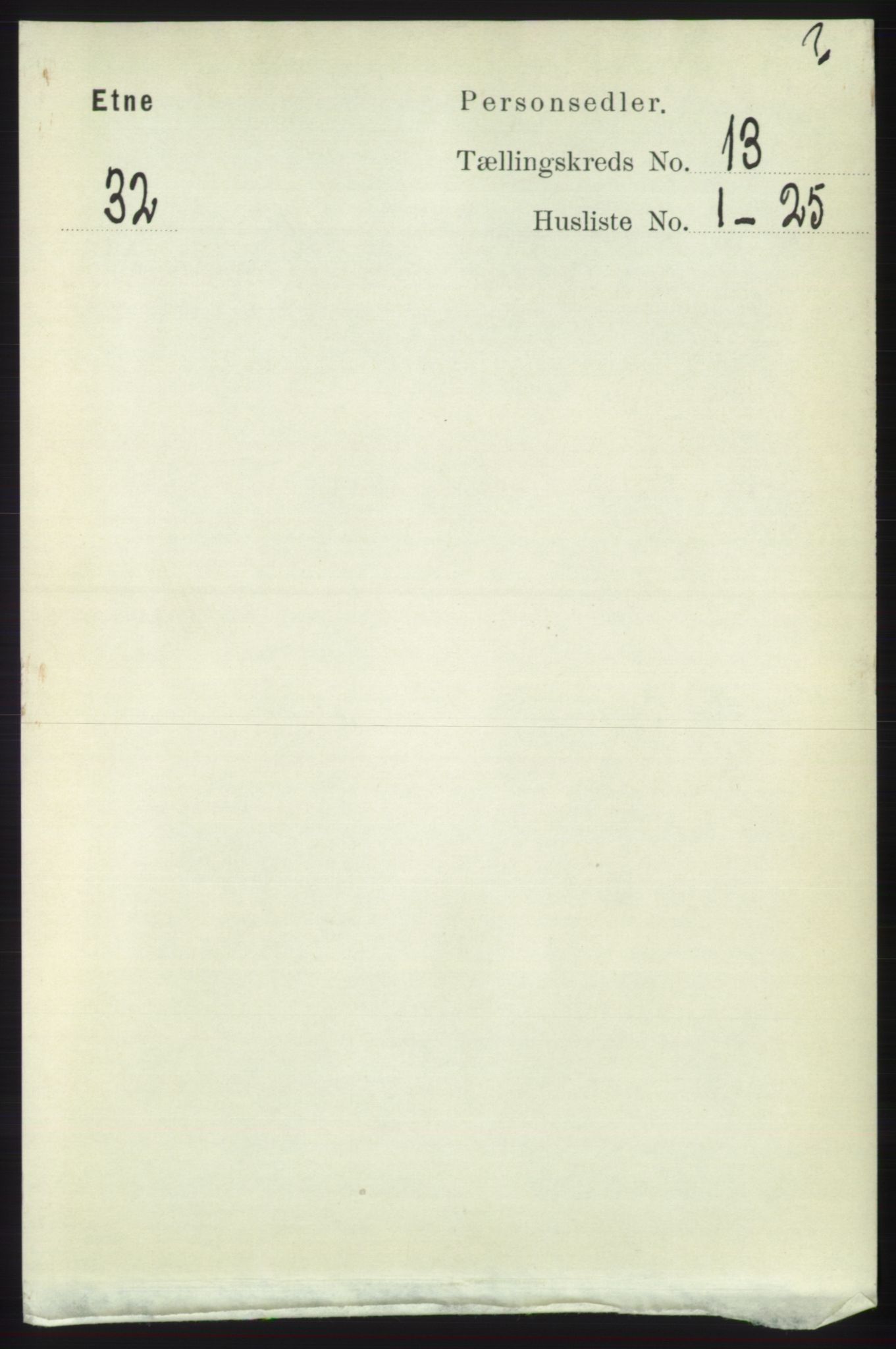 RA, 1891 census for 1211 Etne, 1891, p. 2739
