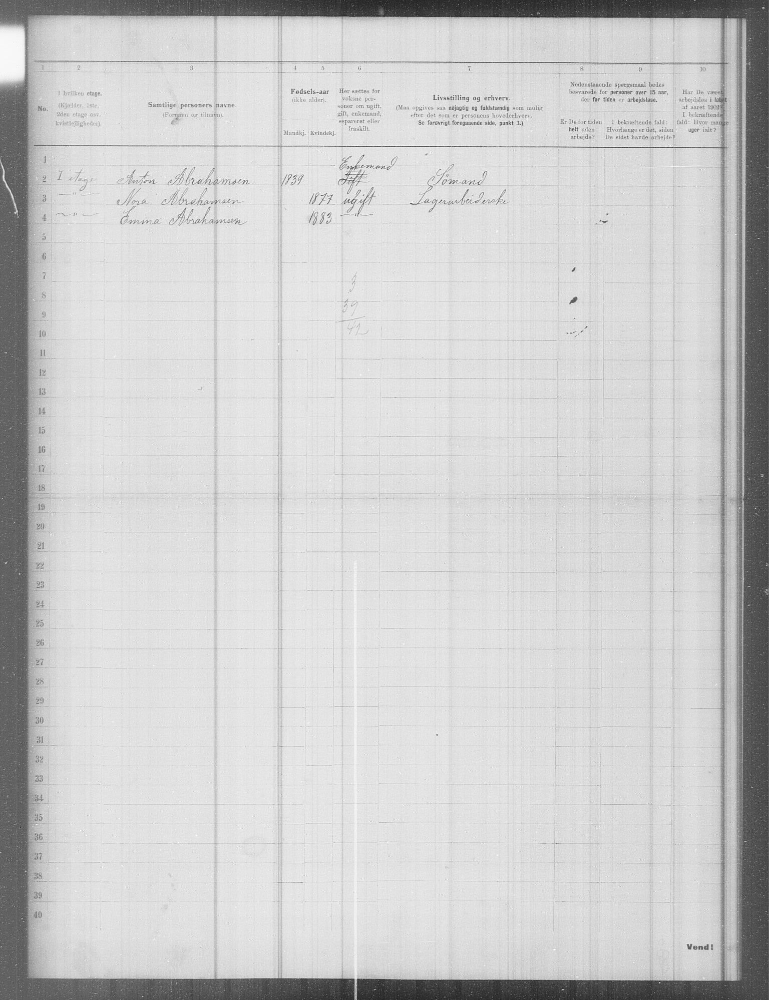 OBA, Municipal Census 1902 for Kristiania, 1902, p. 9808