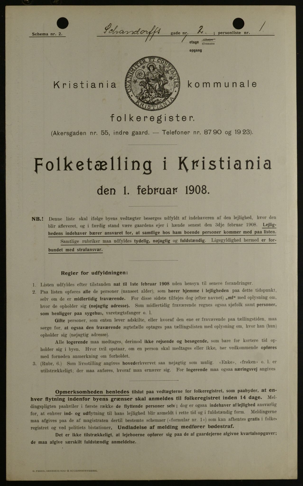 OBA, Municipal Census 1908 for Kristiania, 1908, p. 80629