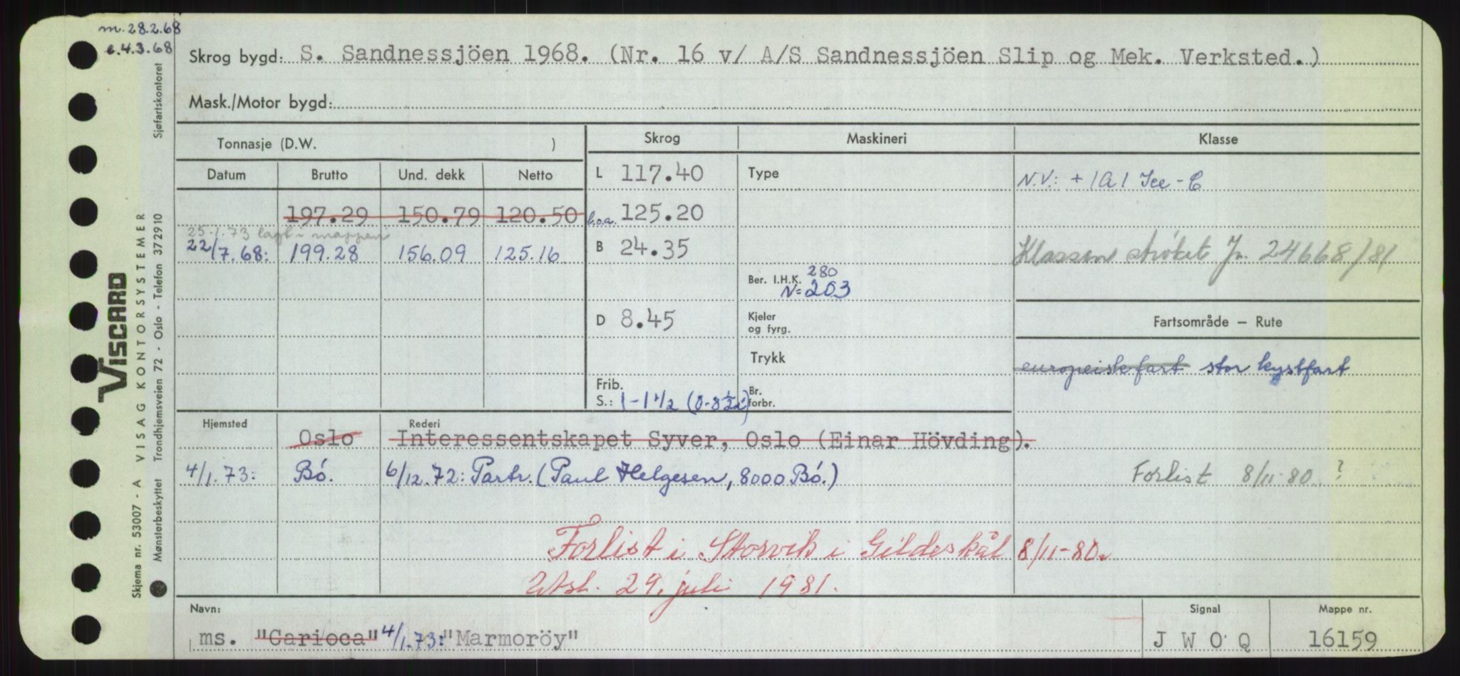 Sjøfartsdirektoratet med forløpere, Skipsmålingen, RA/S-1627/H/Hd/L0024: Fartøy, M-Mim, p. 309