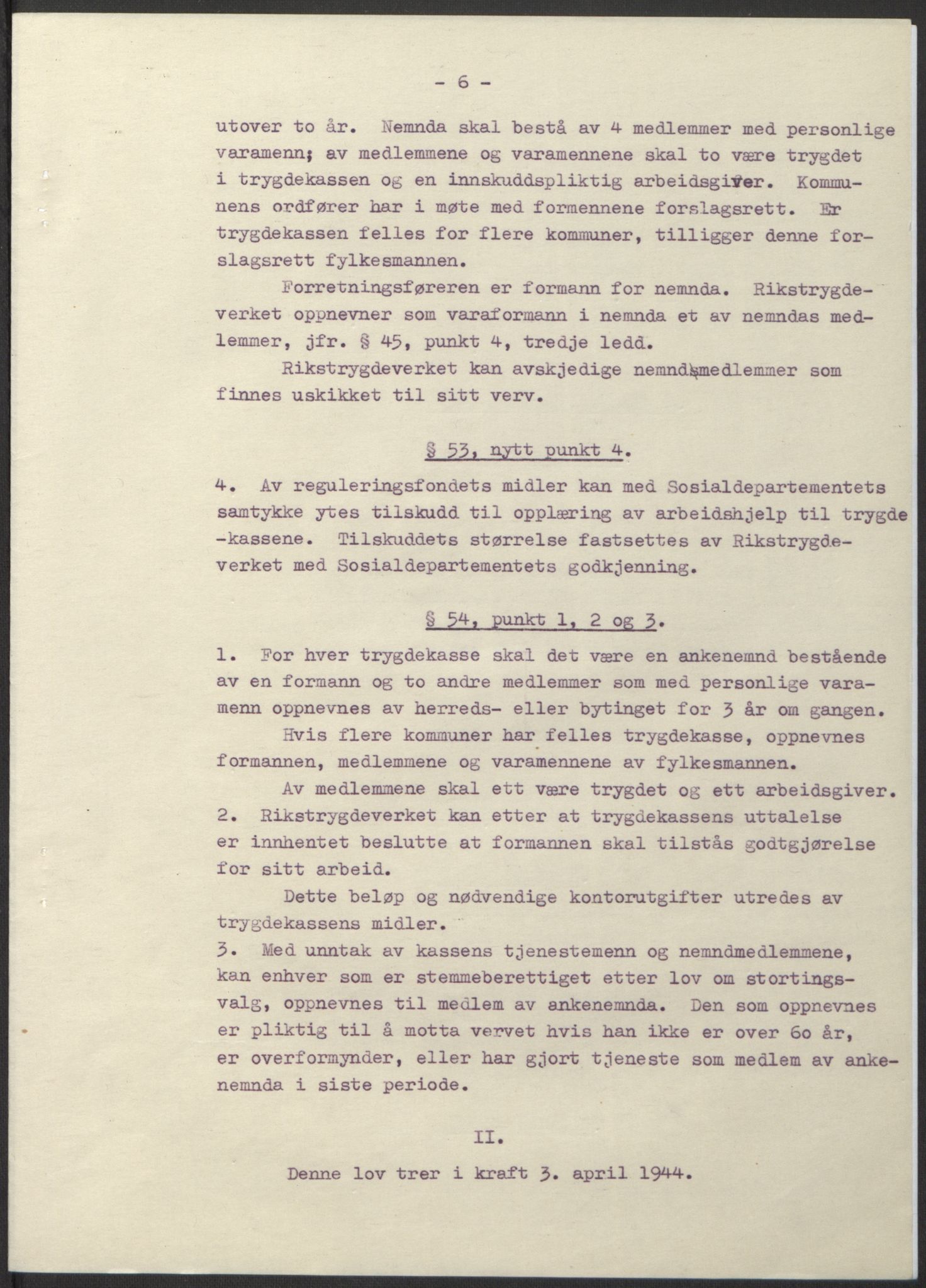 NS-administrasjonen 1940-1945 (Statsrådsekretariatet, de kommisariske statsråder mm), AV/RA-S-4279/D/Db/L0100: Lover, 1944, p. 162