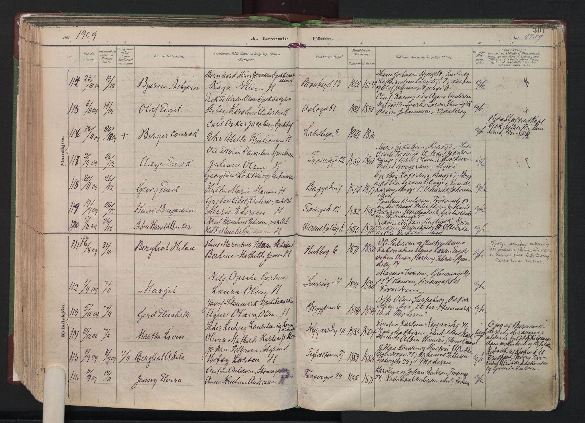 Fredrikstad domkirkes prestekontor Kirkebøker, SAO/A-10906/F/Fa/L0006: Parish register (official) no. I 6, 1894-1914, p. 301