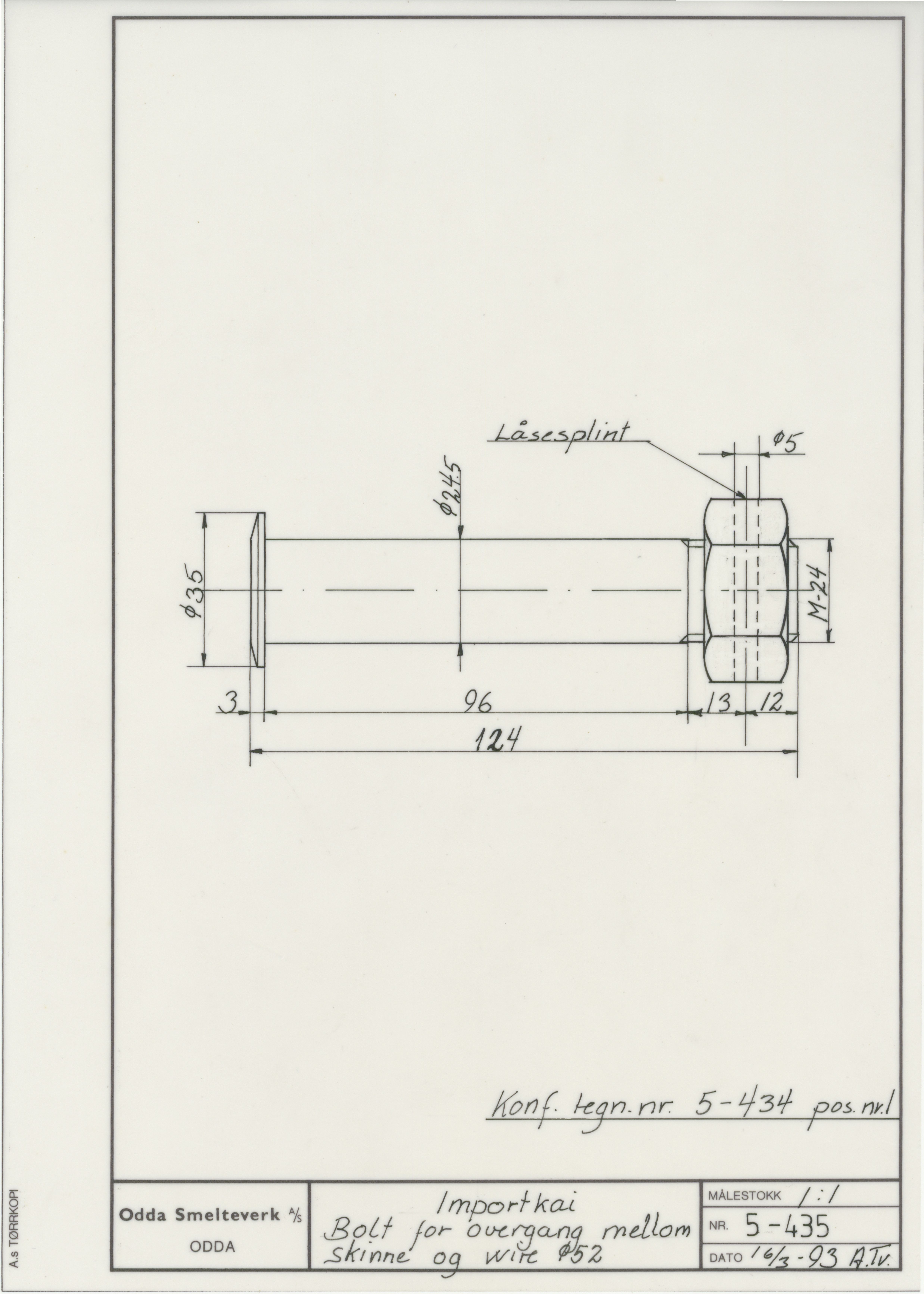 Odda smelteverk AS, KRAM/A-0157.1/T/Td/L0005: Gruppe 5. Transport, taubane, 1954-1994, p. 122