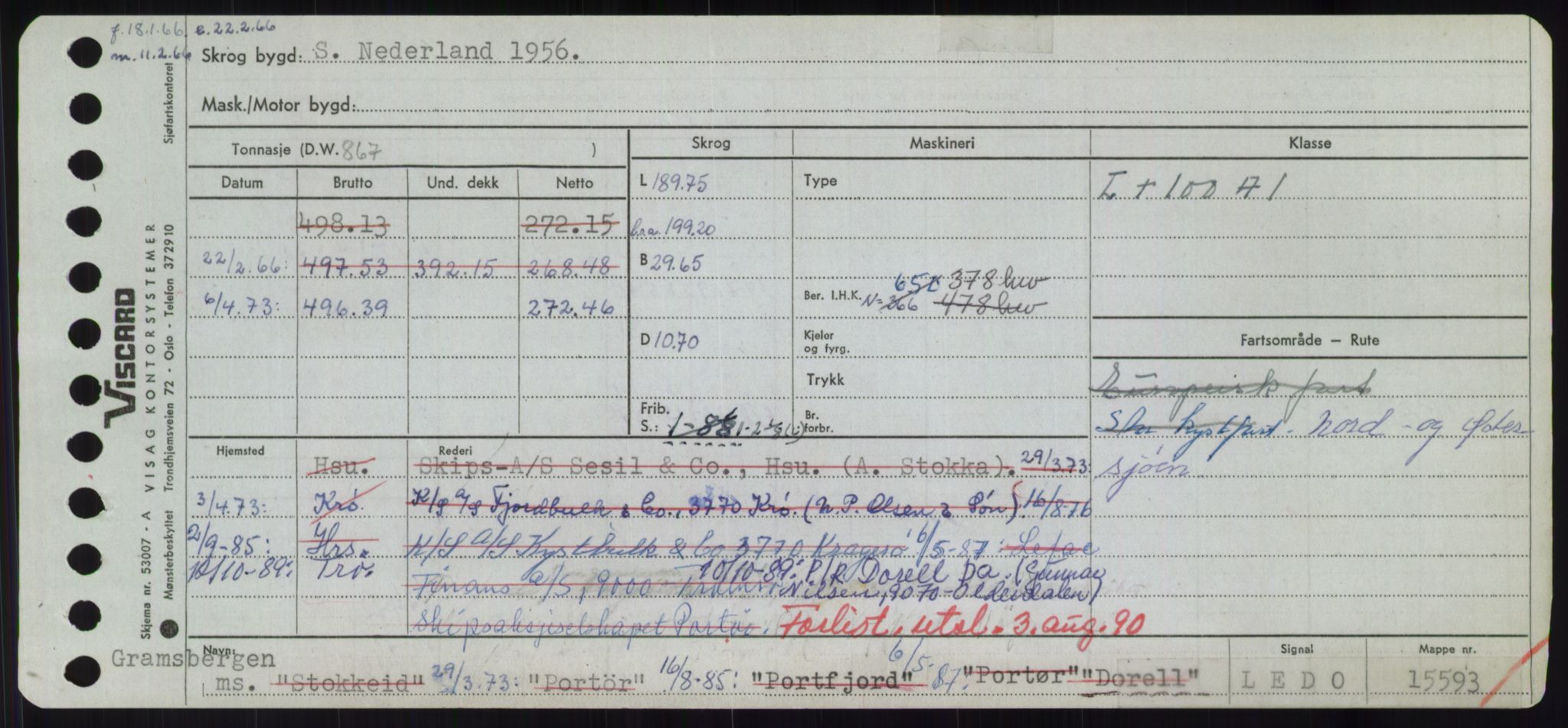 Sjøfartsdirektoratet med forløpere, Skipsmålingen, RA/S-1627/H/Hd/L0008: Fartøy, C-D, p. 579