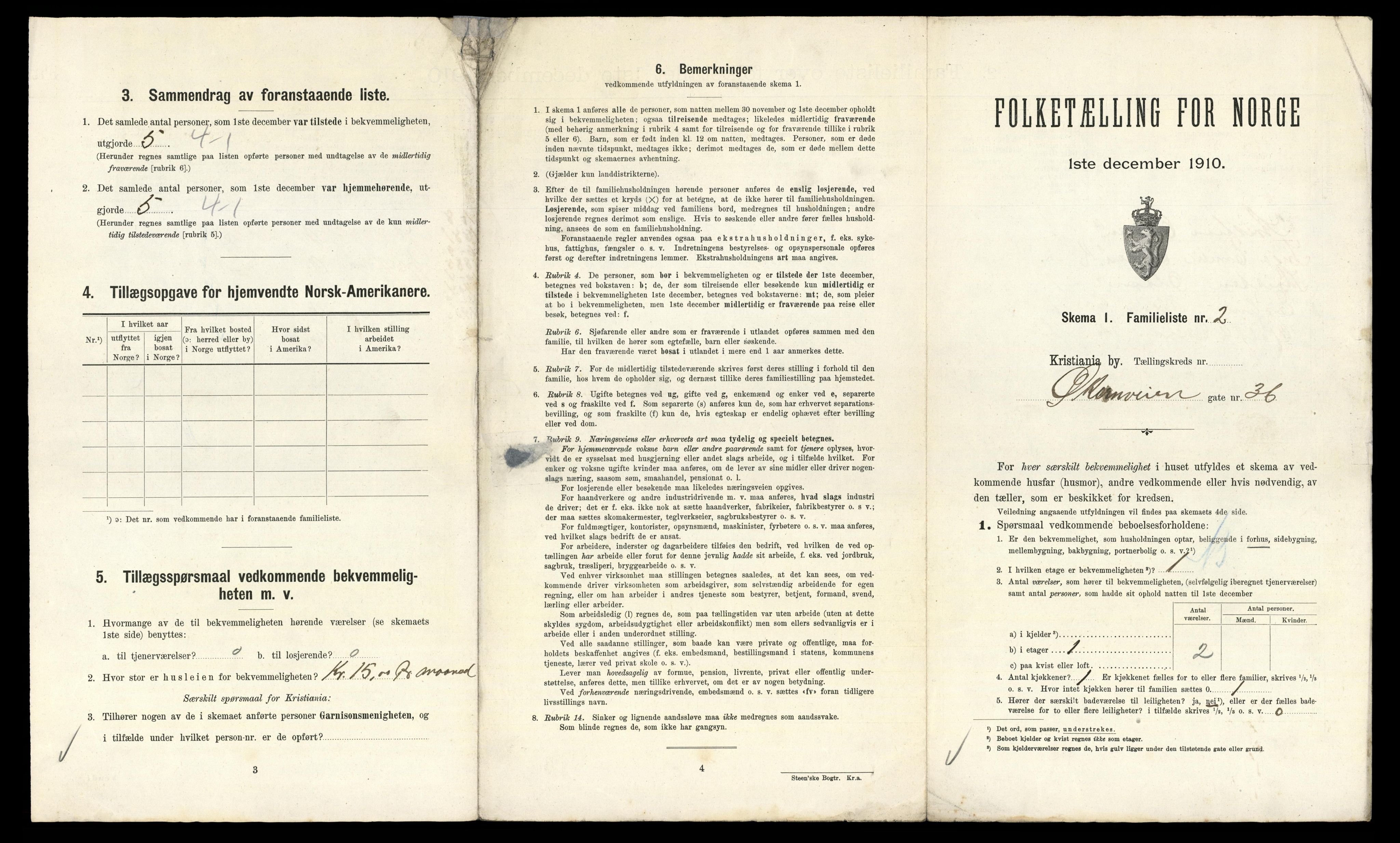 RA, 1910 census for Kristiania, 1910, p. 124383