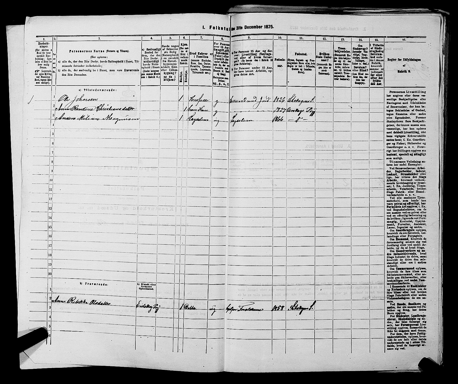 RA, 1875 census for 0221P Høland, 1875, p. 1965