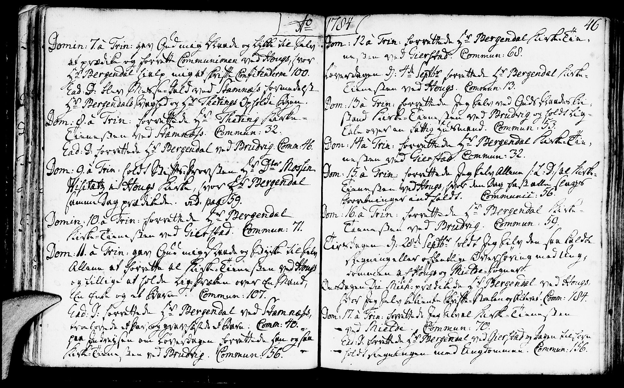 Haus sokneprestembete, AV/SAB-A-75601/H/Haa: Parish register (official) no. A 10, 1782-1796, p. 46