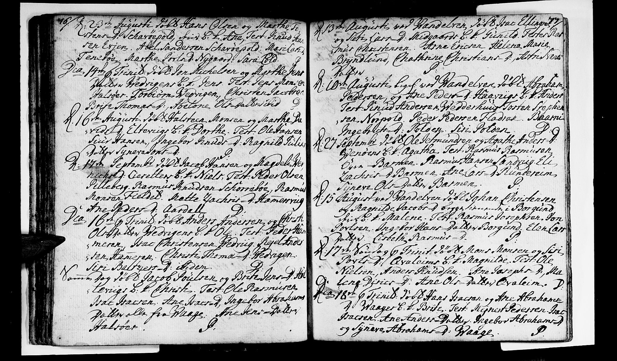 Selje sokneprestembete, AV/SAB-A-99938/H/Ha/Haa/Haaa: Parish register (official) no. A 4, 1743-1759, p. 76-77