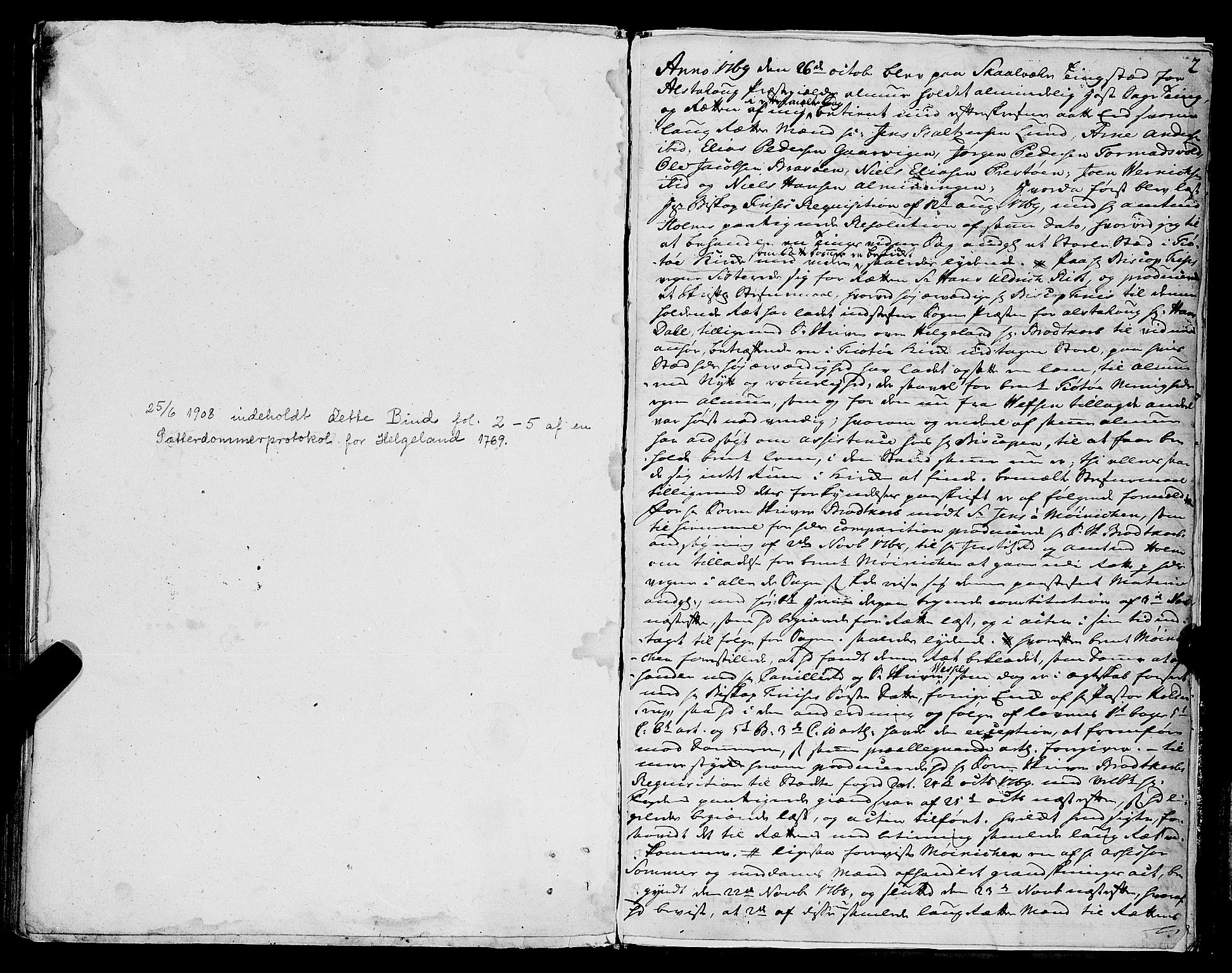 Helgeland sorenskriveri, SAT/A-0004/1/1A/L0022: Tingbok 18B, 1766-1770, p. 1b-2a