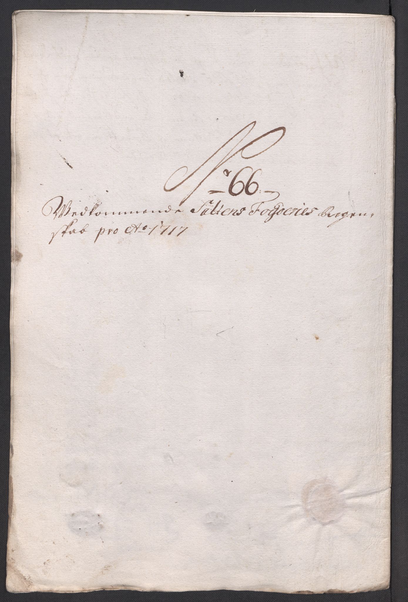 Rentekammeret inntil 1814, Reviderte regnskaper, Fogderegnskap, AV/RA-EA-4092/R66/L4587: Fogderegnskap Salten, 1717, p. 355