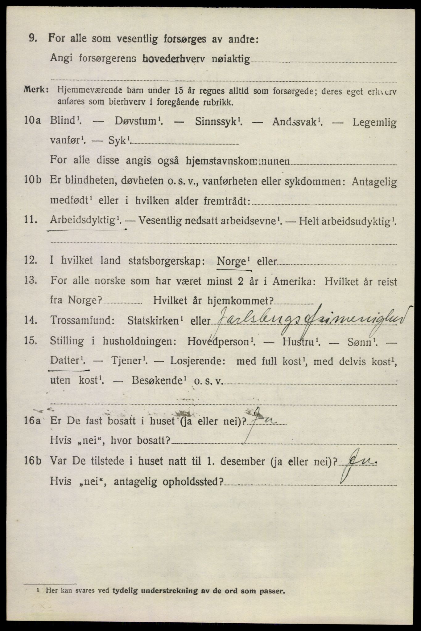 SAKO, 1920 census for Våle, 1920, p. 5505