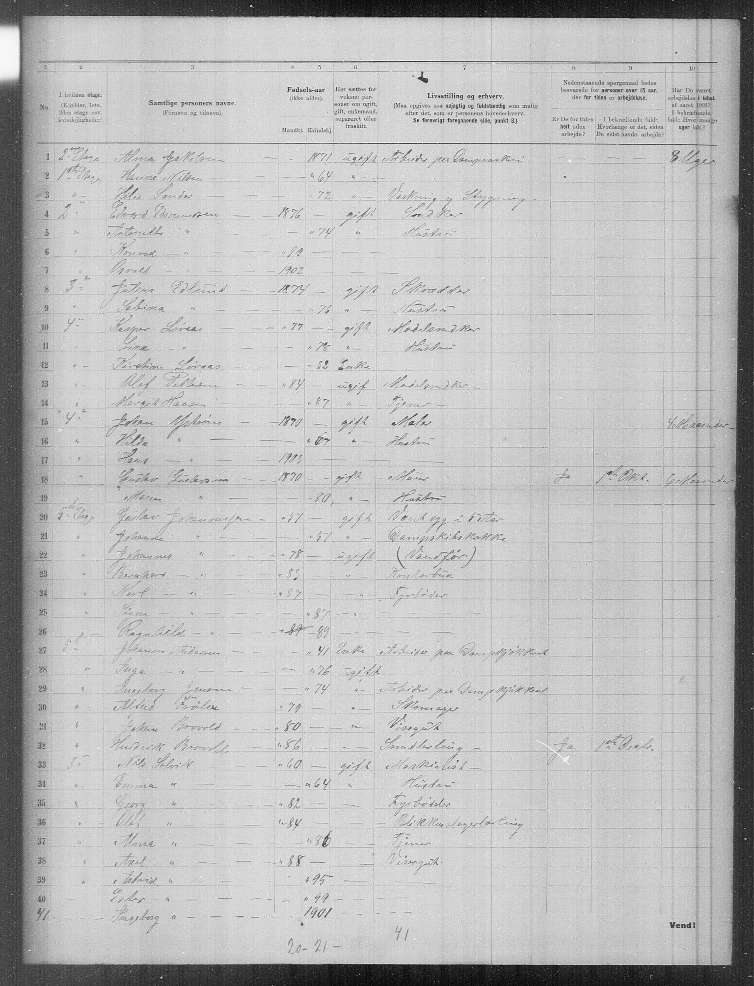 OBA, Municipal Census 1903 for Kristiania, 1903, p. 9335