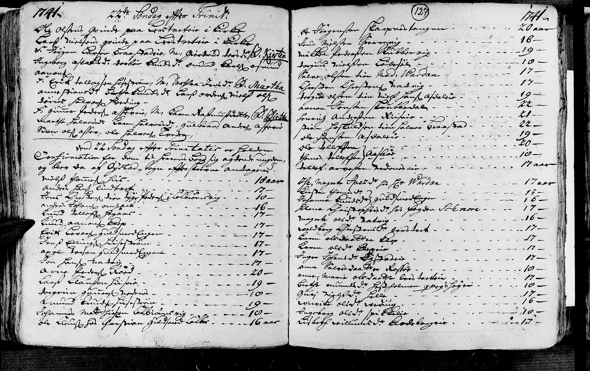 Øyestad sokneprestkontor, AV/SAK-1111-0049/F/Fa/L0004: Parish register (official) no. A 4, 1730-1750, p. 127