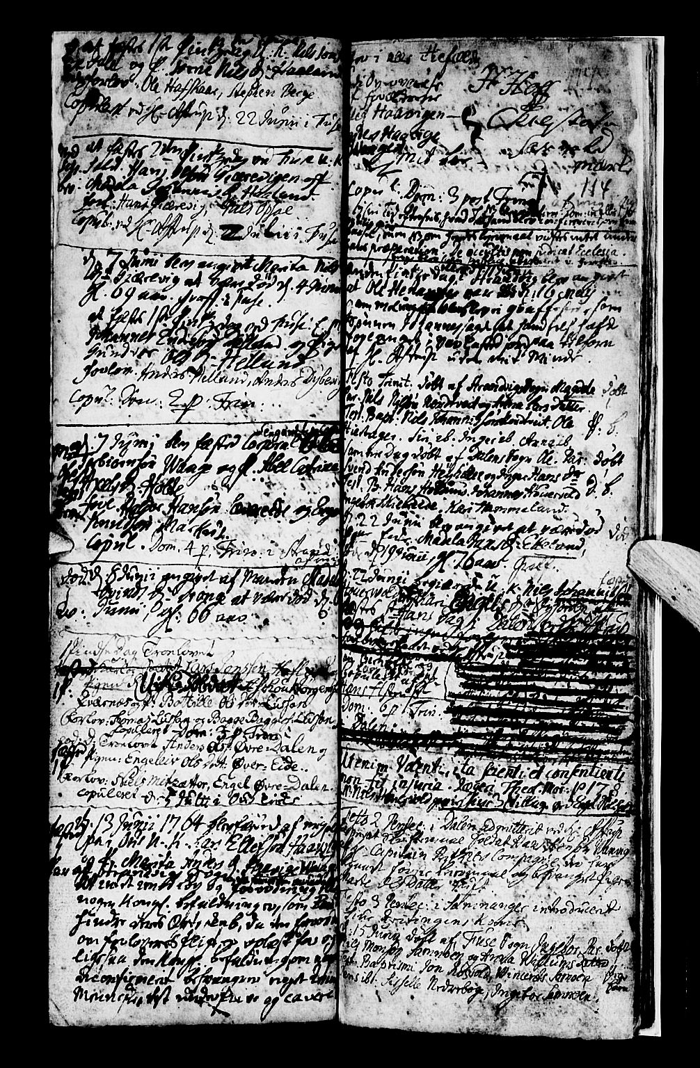 Os sokneprestembete, SAB/A-99929: Parish register (official) no. A 8, 1760-1765, p. 114
