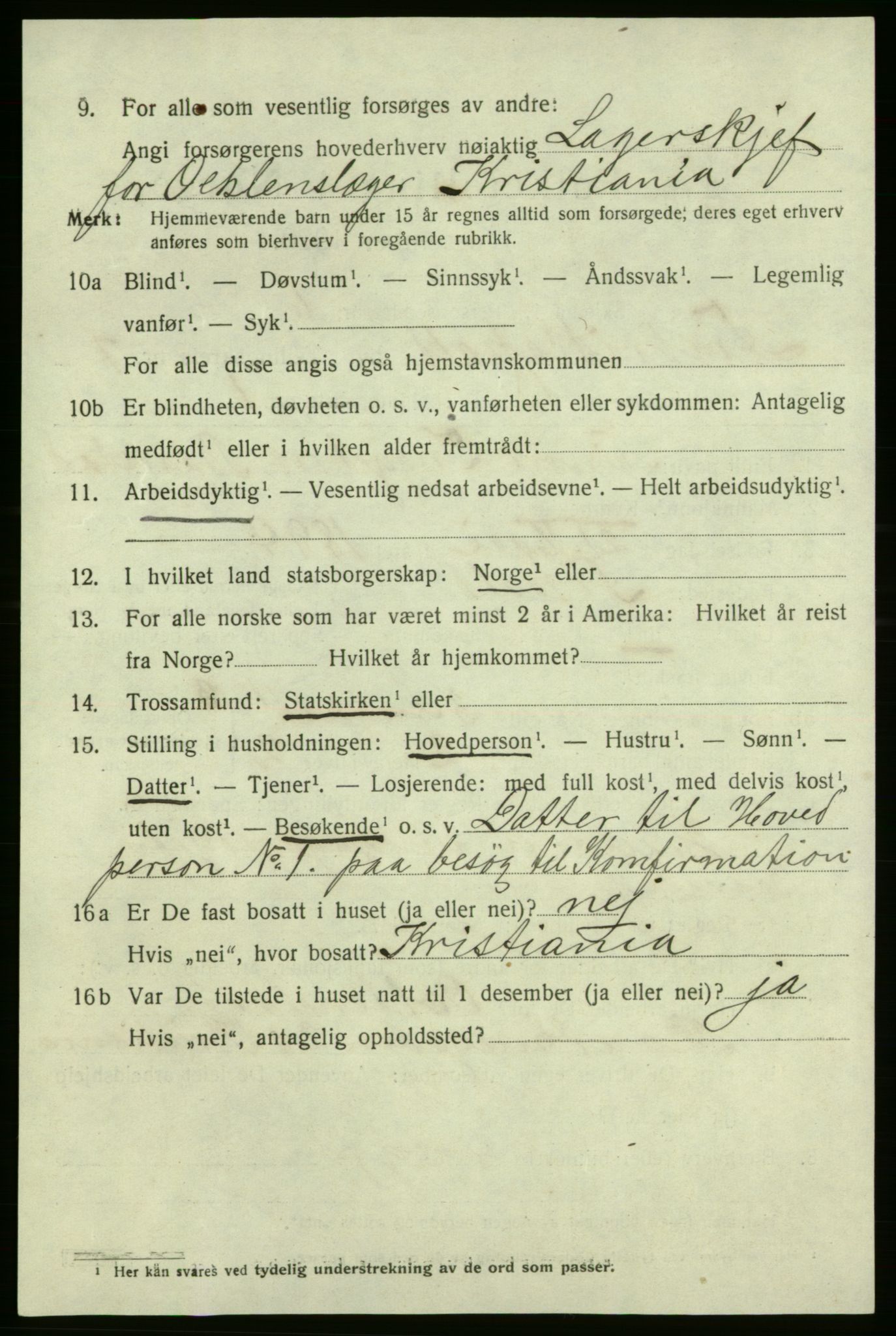 SAO, 1920 census for Fredrikshald, 1920, p. 14107