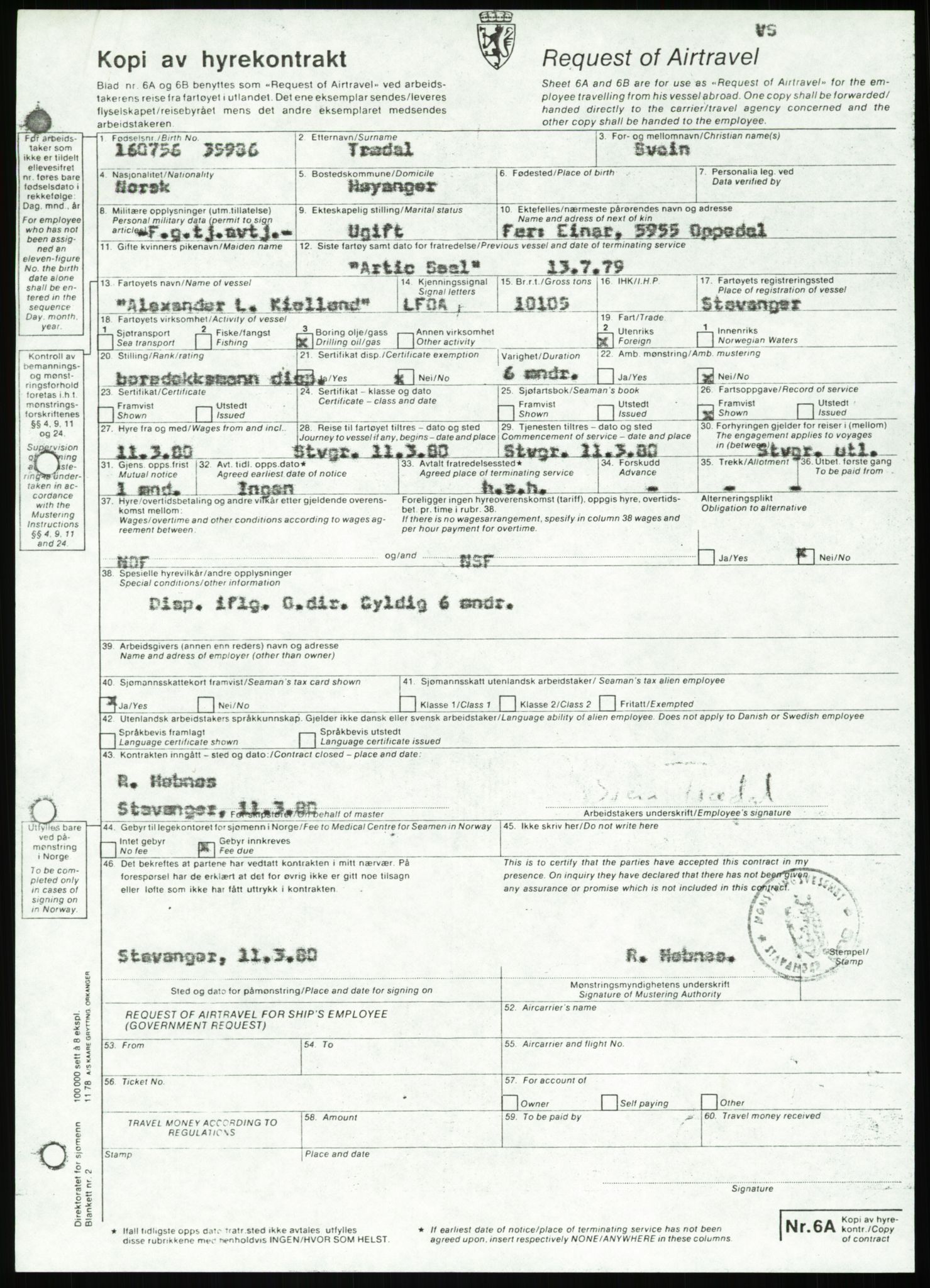 Justisdepartementet, Granskningskommisjonen ved Alexander Kielland-ulykken 27.3.1980, AV/RA-S-1165/D/L0007: B Stavanger Drilling A/S (Doku.liste + B1-B3 av av 4)/C Phillips Petroleum Company Norway (Doku.liste + C1-C12 av 12)/D Forex Neptune (Doku.liste + D1-D8 av 9), 1980-1981, p. 78