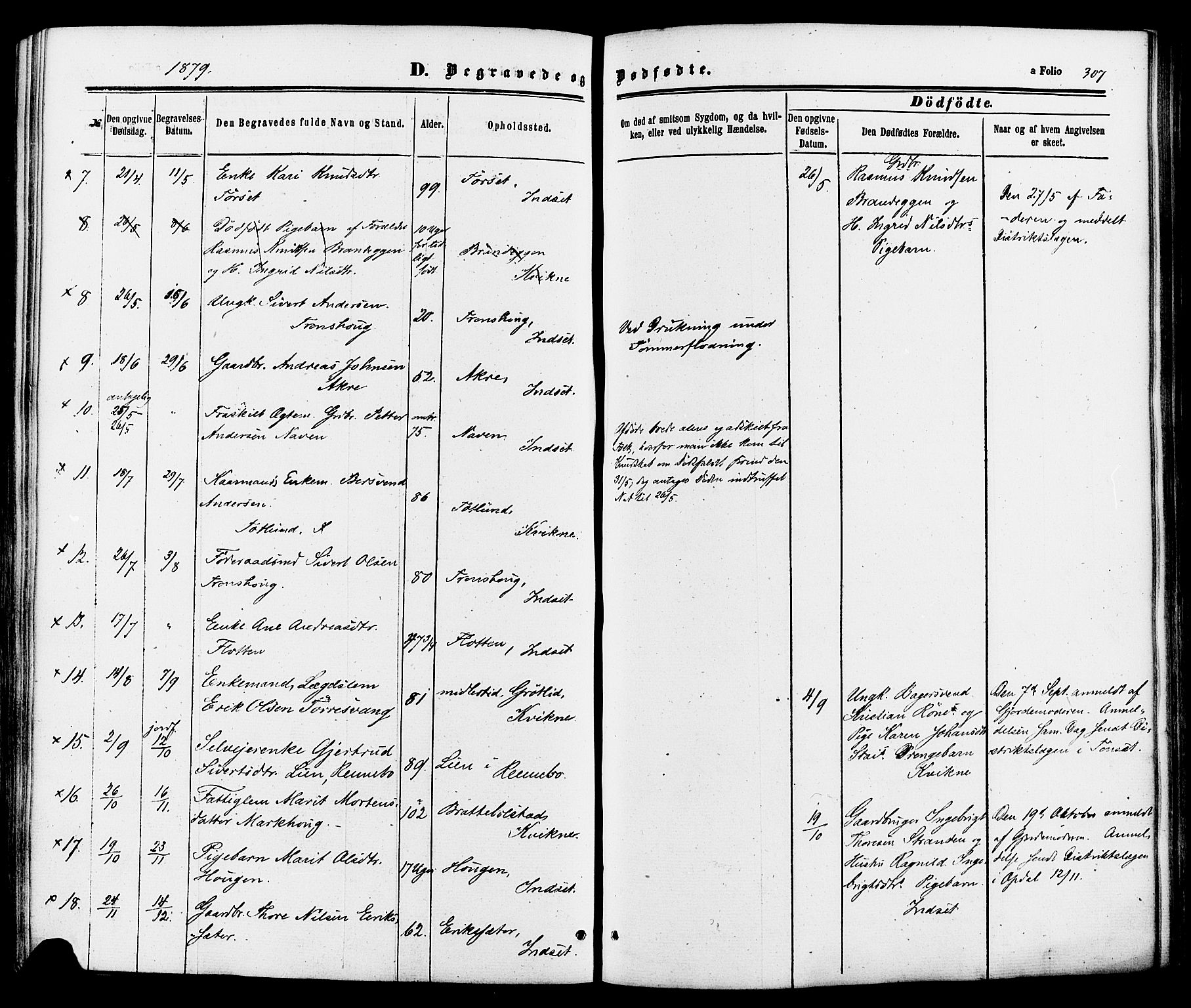 Kvikne prestekontor, AV/SAH-PREST-064/H/Ha/Haa/L0006: Parish register (official) no. 6, 1863-1886, p. 307