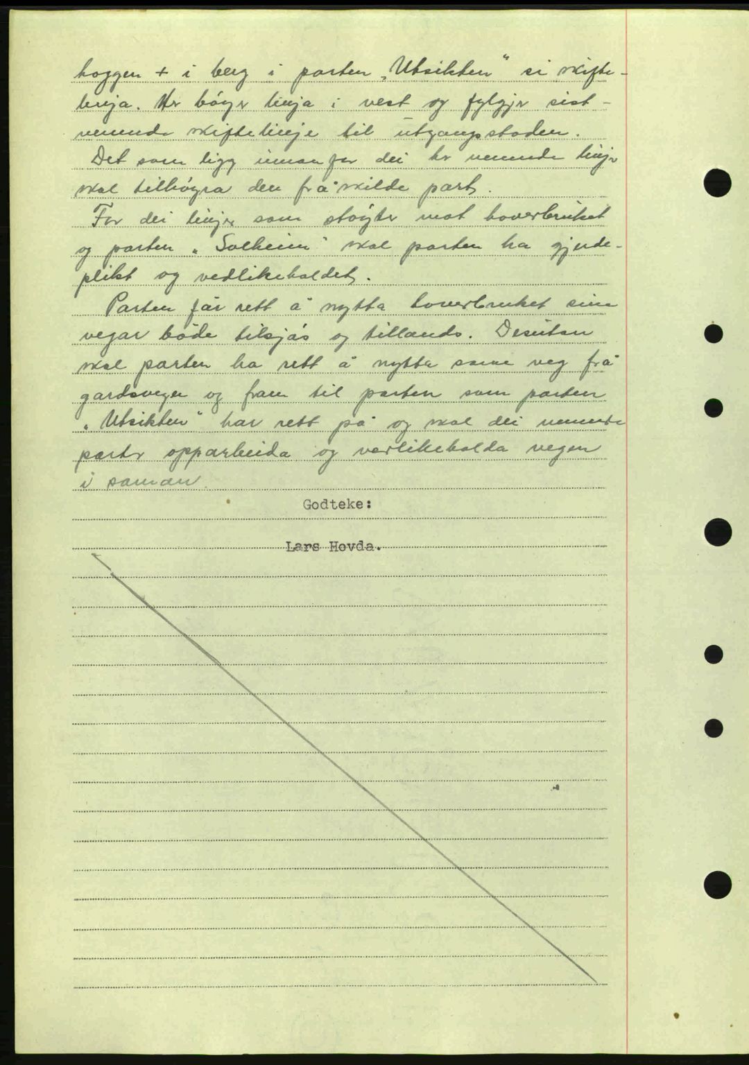 Sunnhordland sorenskrivar, AV/SAB-A-2401: Mortgage book no. A77, 1945-1945, Diary no: : 1134/1945