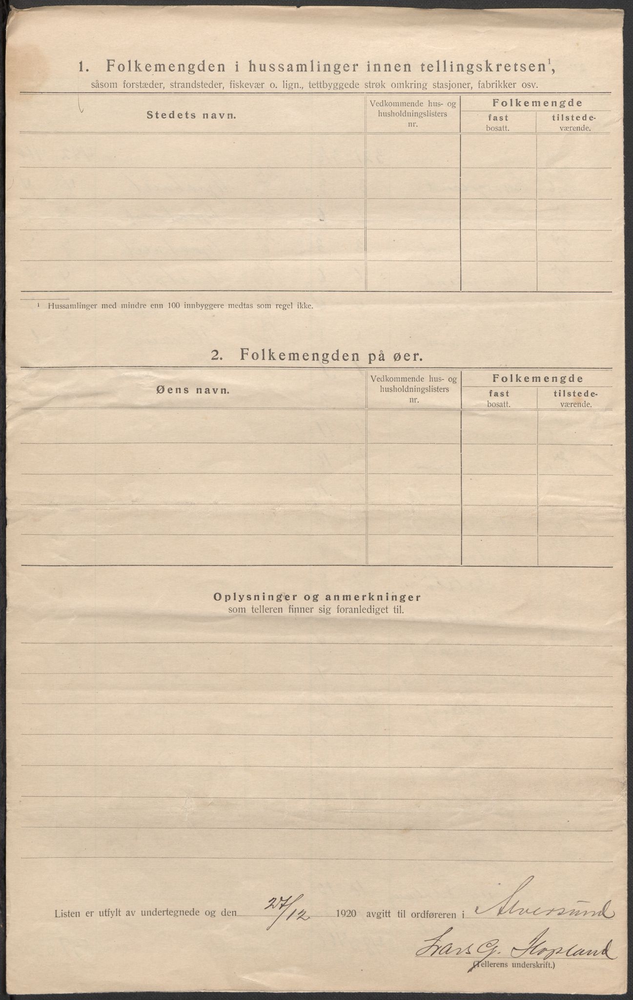 SAB, 1920 census for Alversund, 1920, p. 16