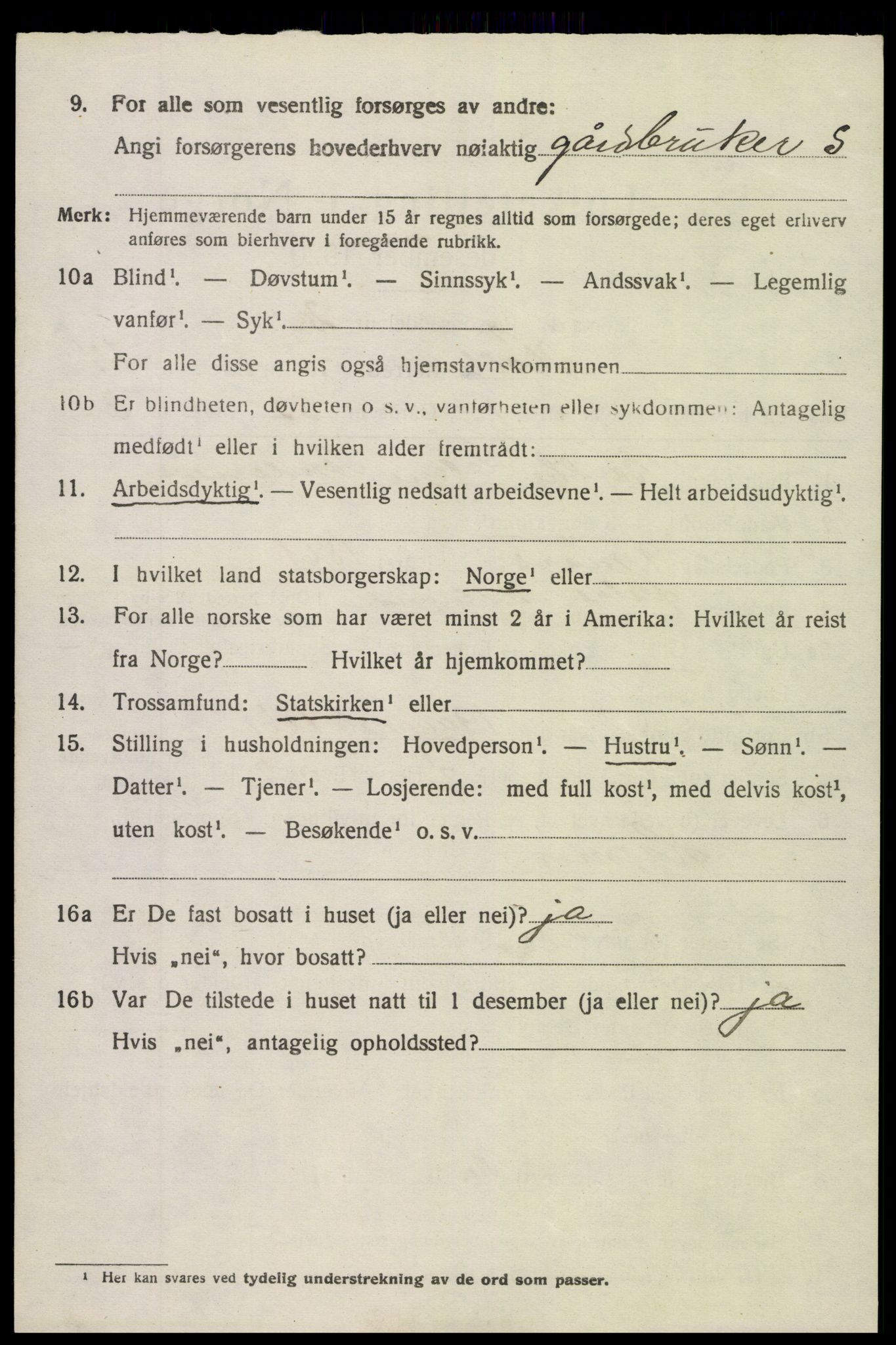 SAK, 1920 census for Holt, 1920, p. 7981